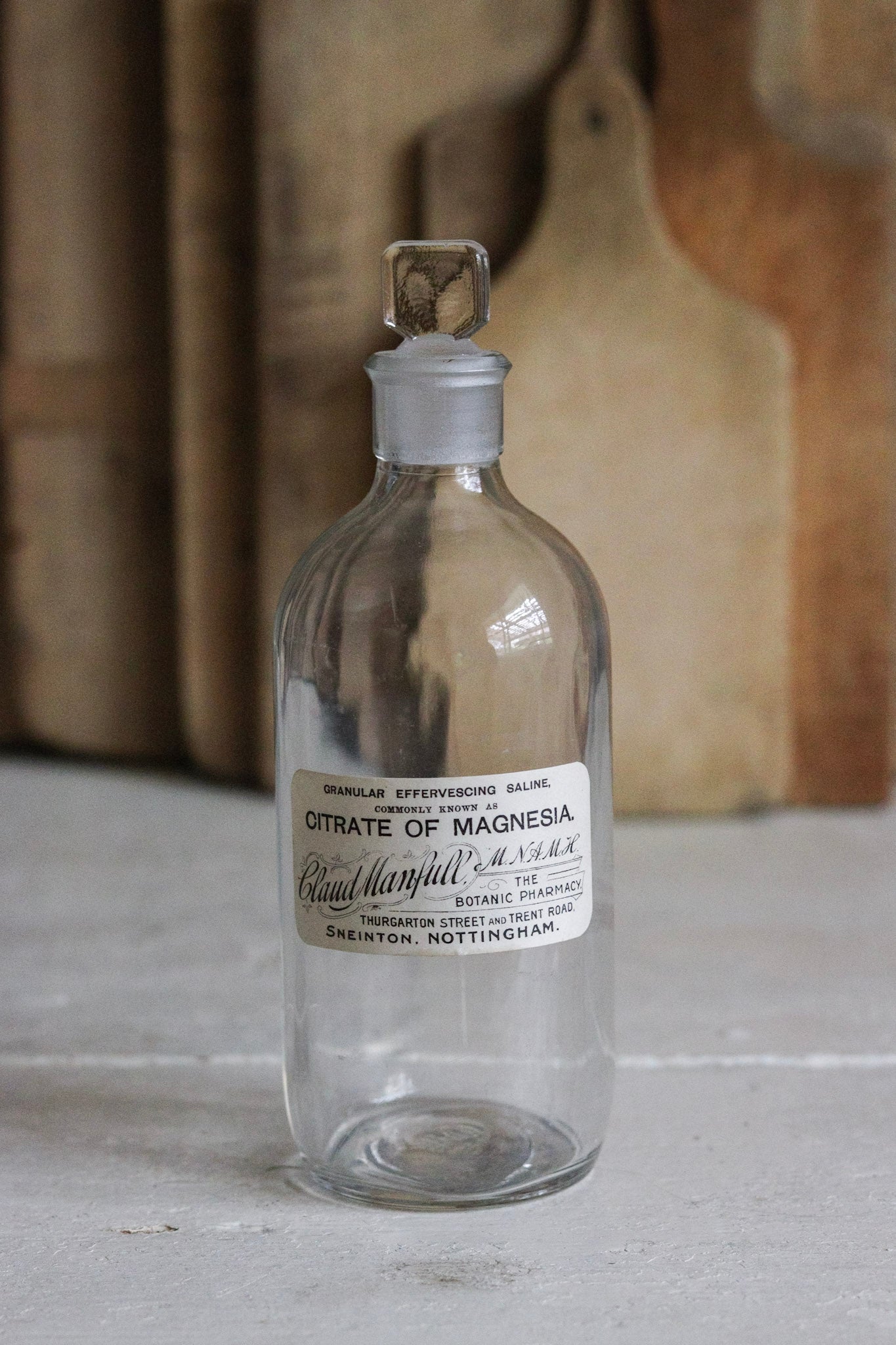 Vintage English Apothecary Bottle
