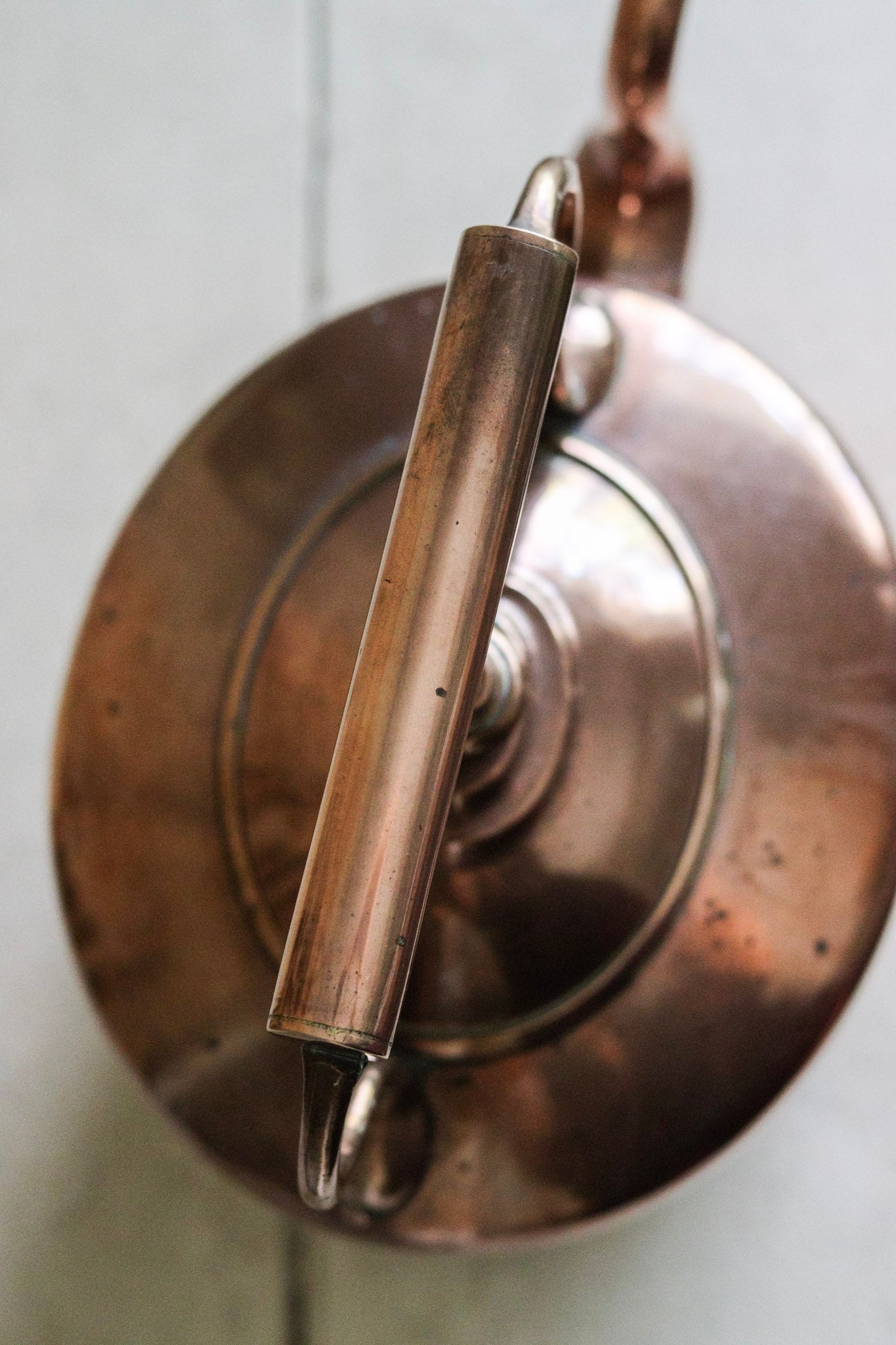 Large Antique English Copper Kettle