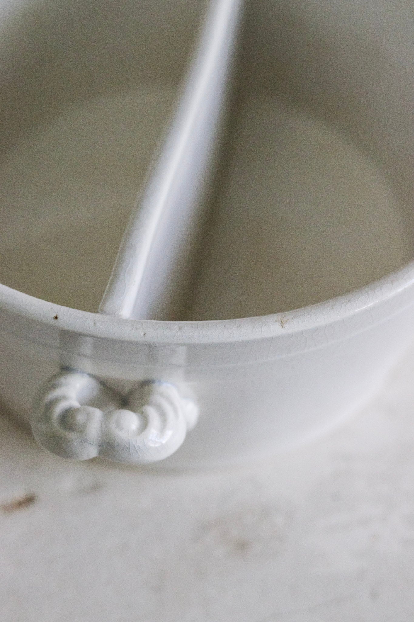 Antique French Ironstone Divided Basin
