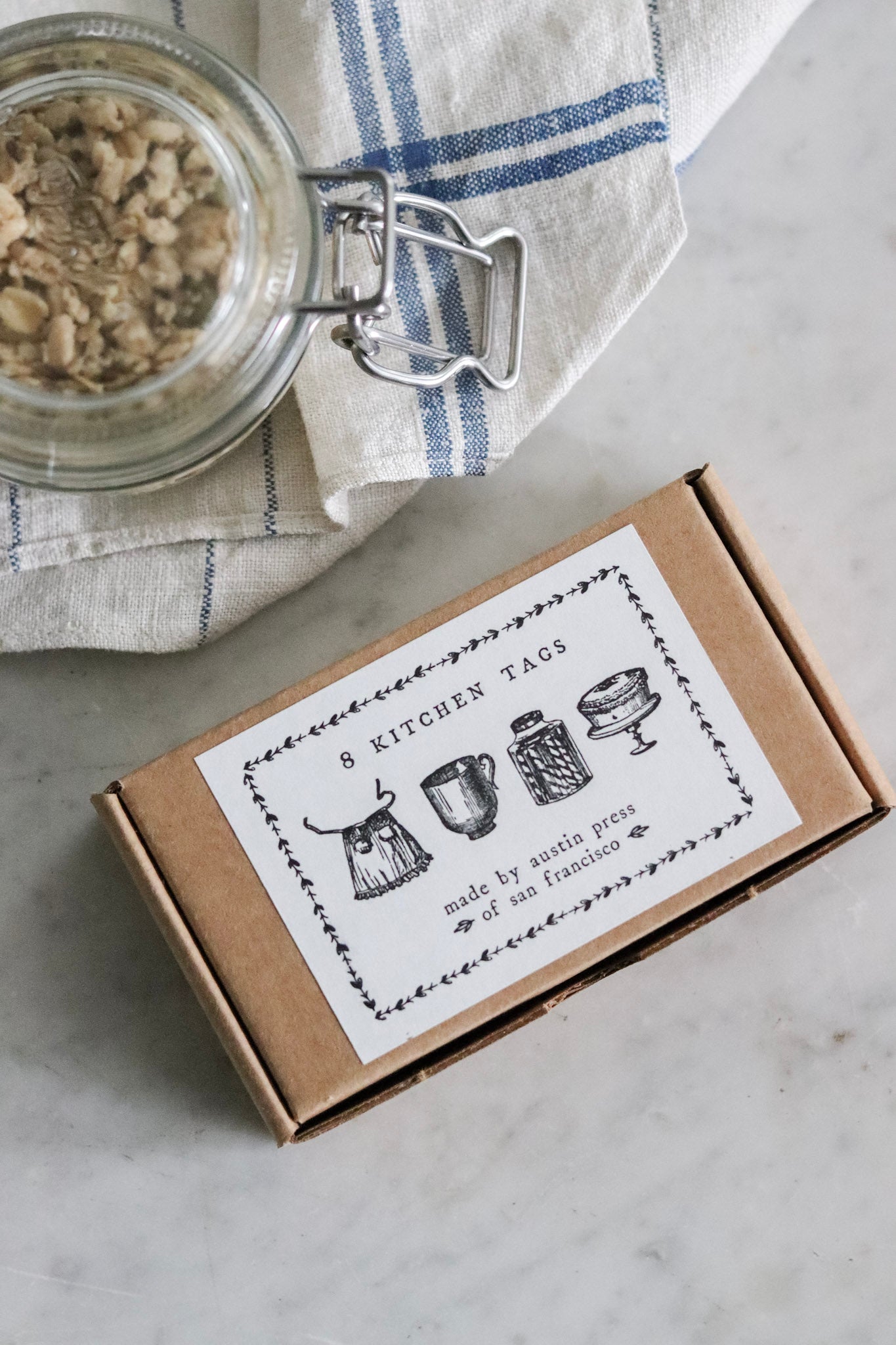 Letterpress Kitchen Tag Set