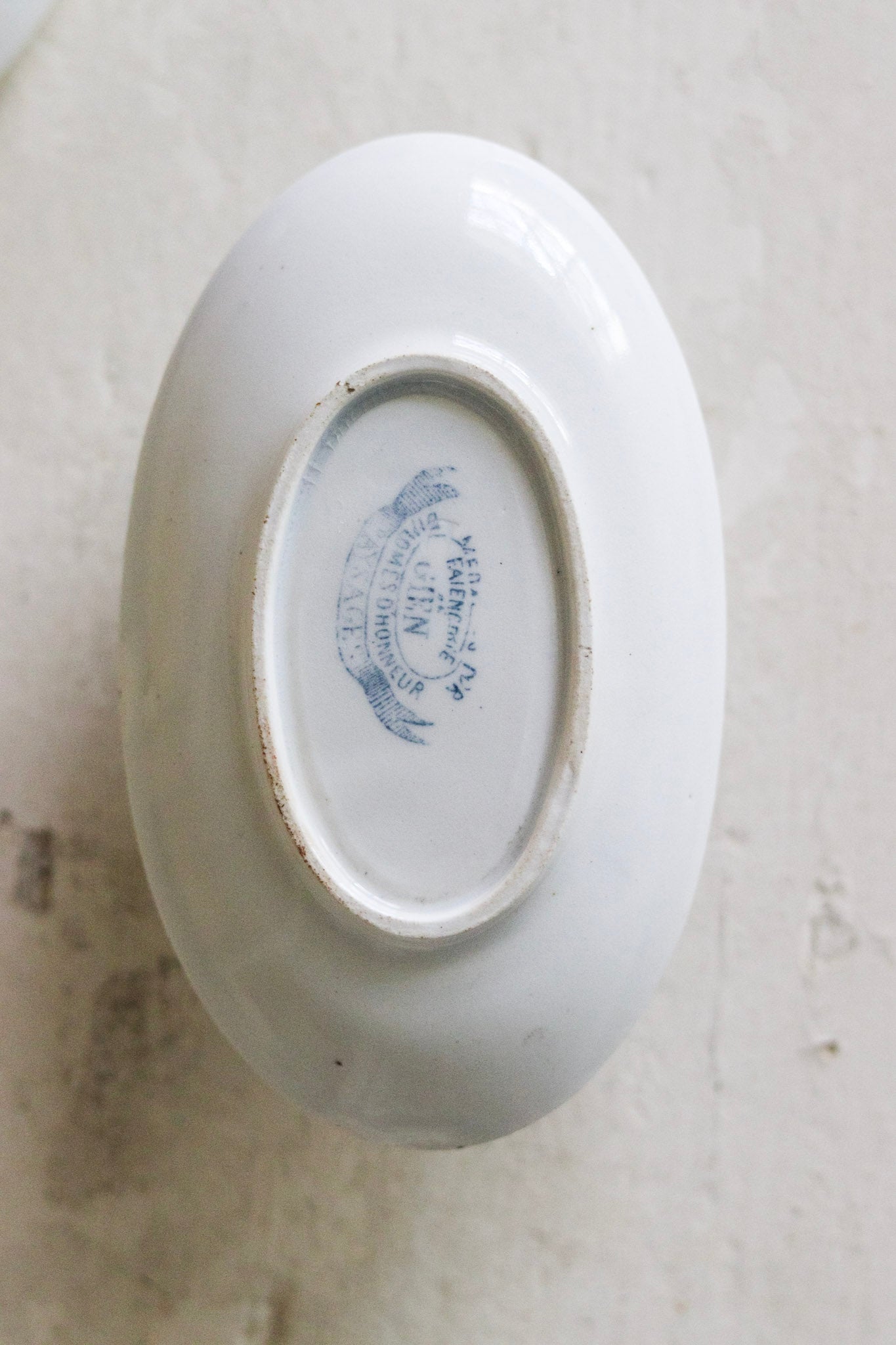 Antique French Dînette Set Transferware Saucier No. 1