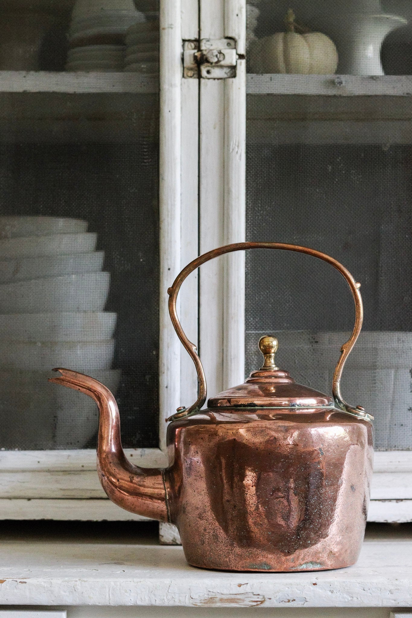 Antique English Copper Kettle
