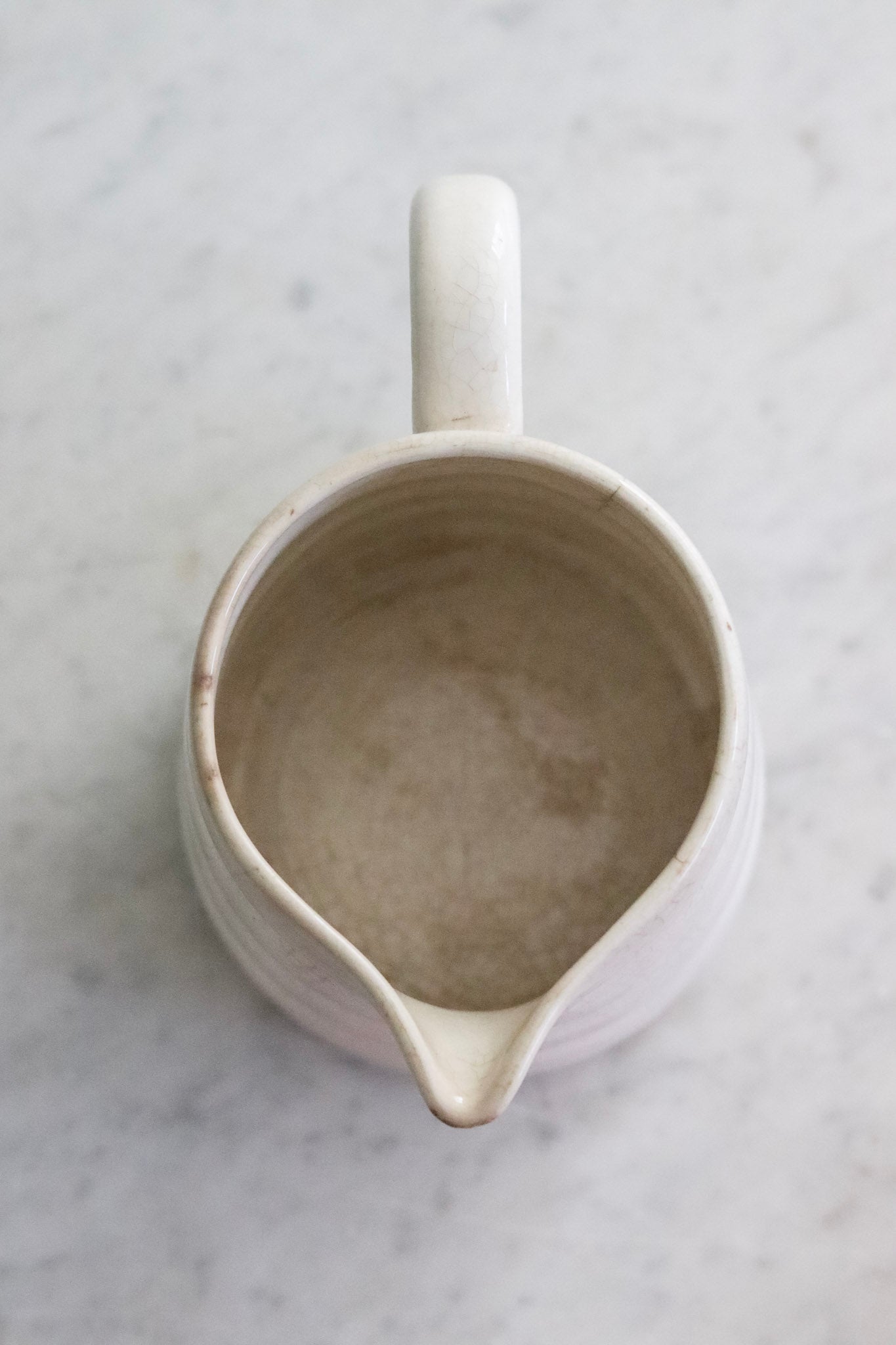 Vintage French Banded Pitcher