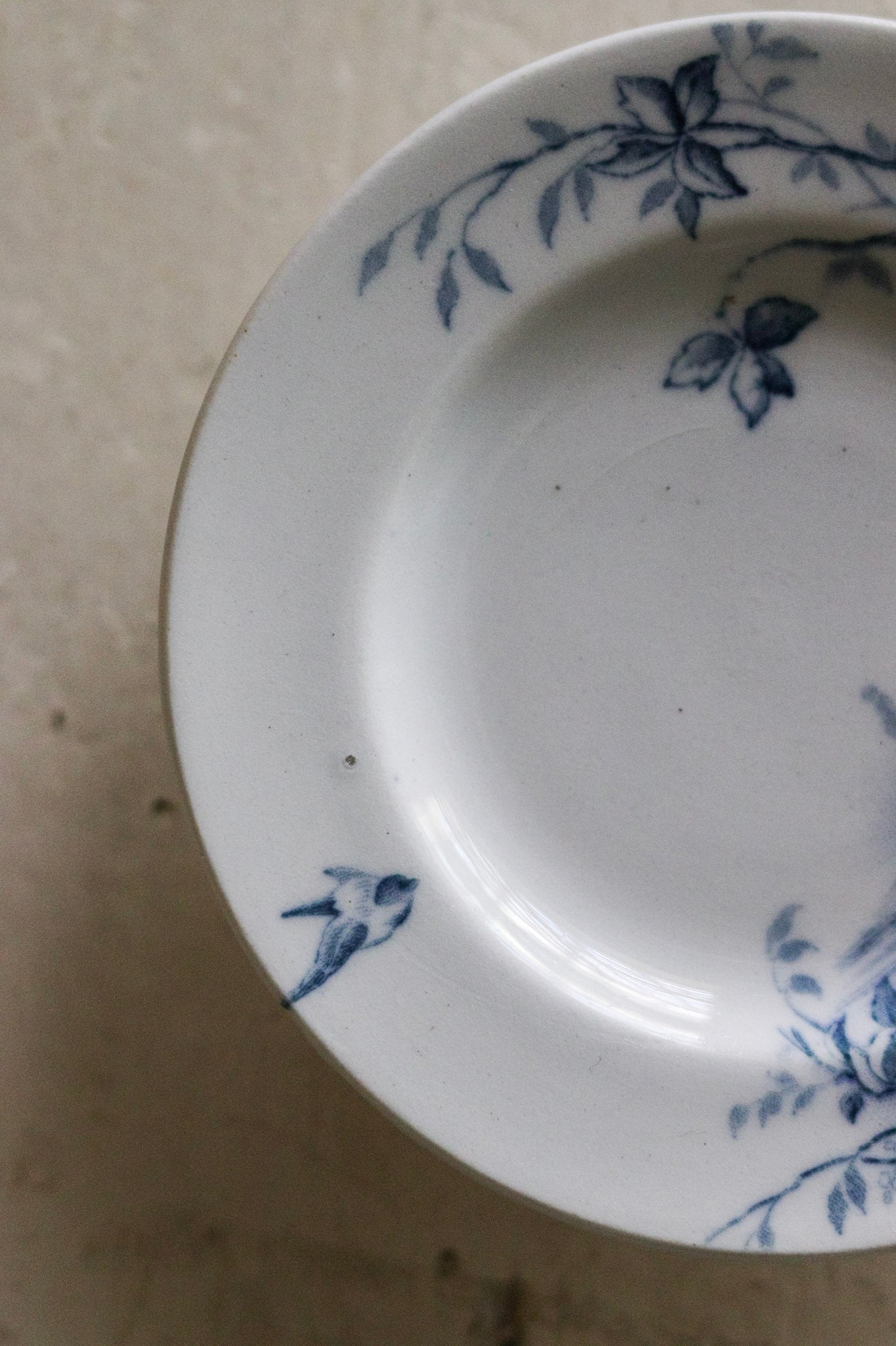 Antique French Dînette Set Transferware Cake Plate No. 1
