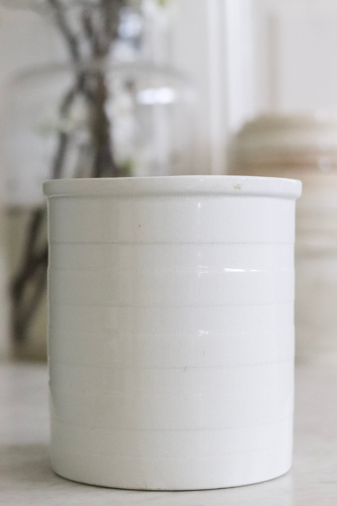 Antique English Banded Canister