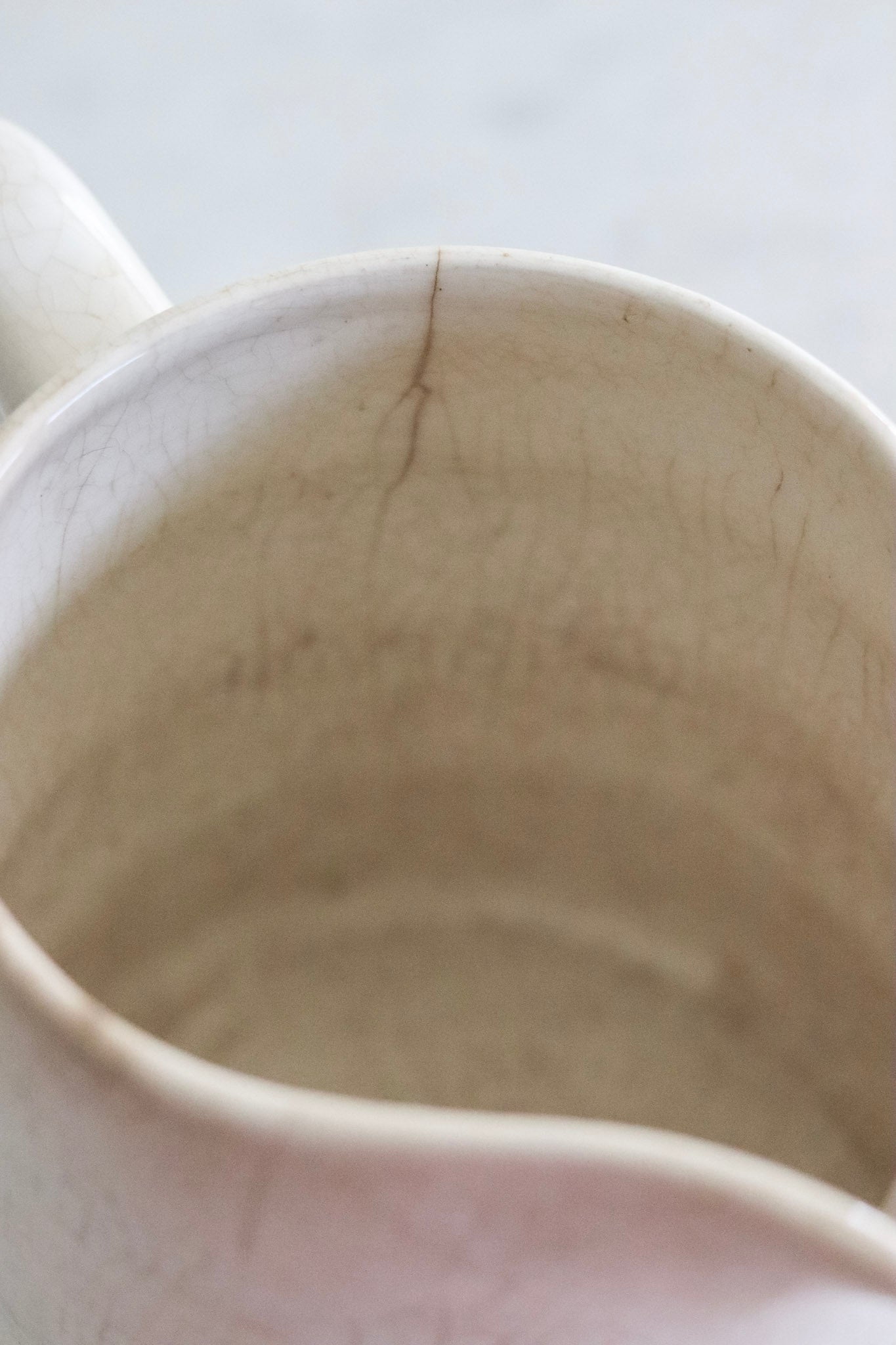 Vintage French Banded Pitcher