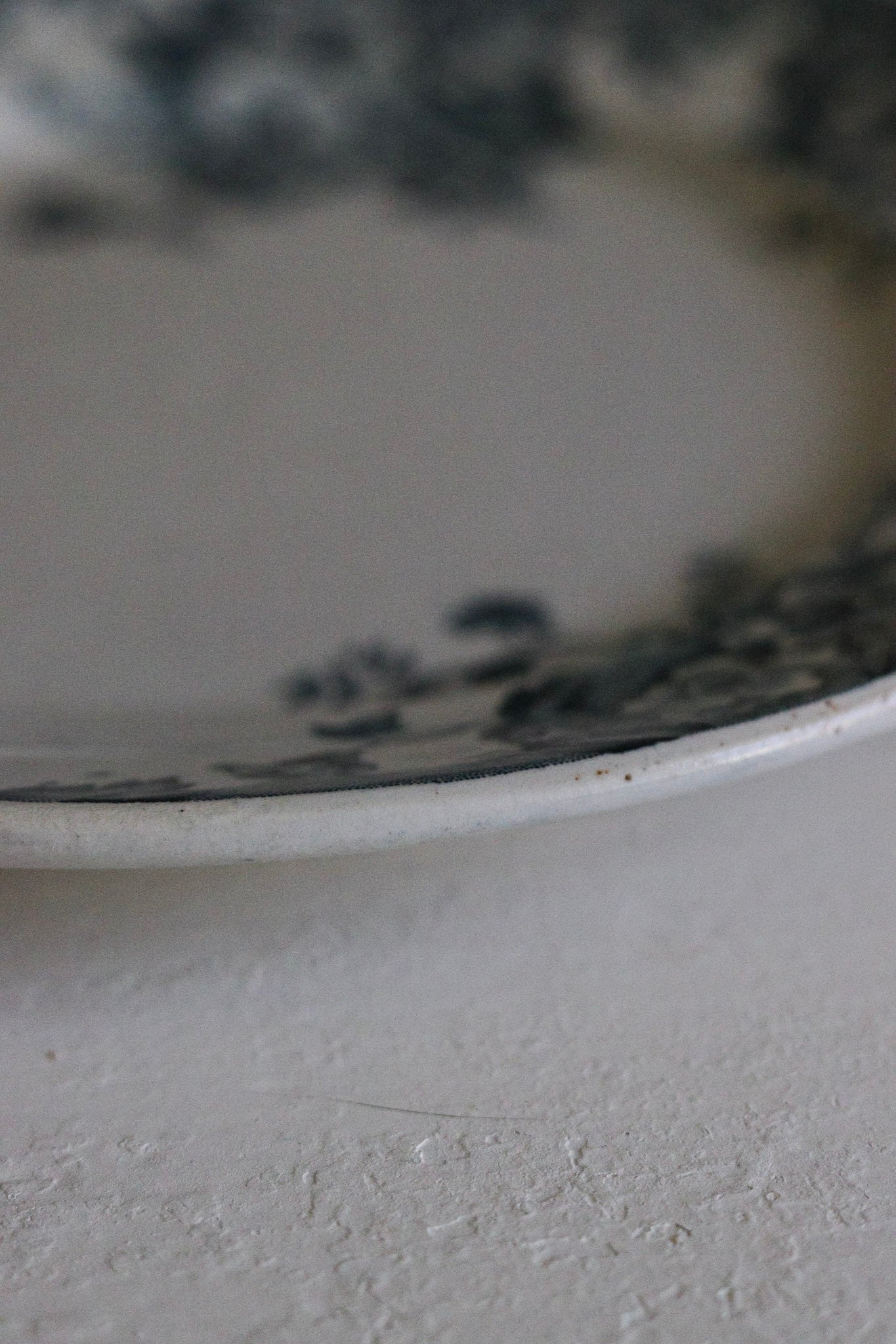 Antique French Transferware Plate with Flowers