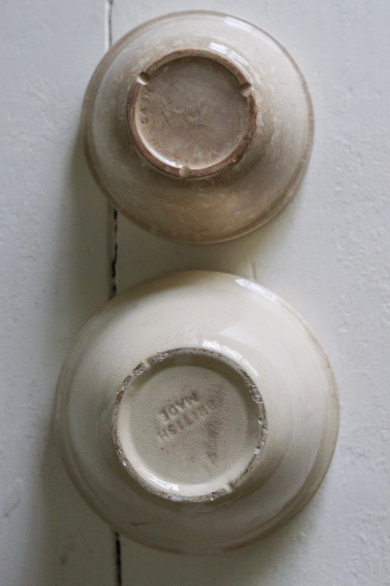 Pair of Vintage English Pudding Bowls No.2