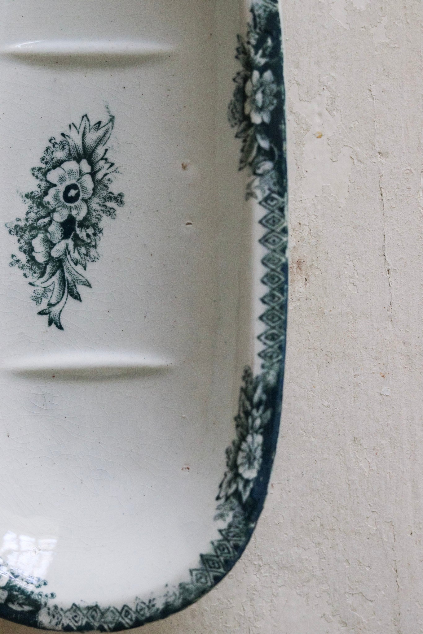 Vinage French Transferware Razor Dish