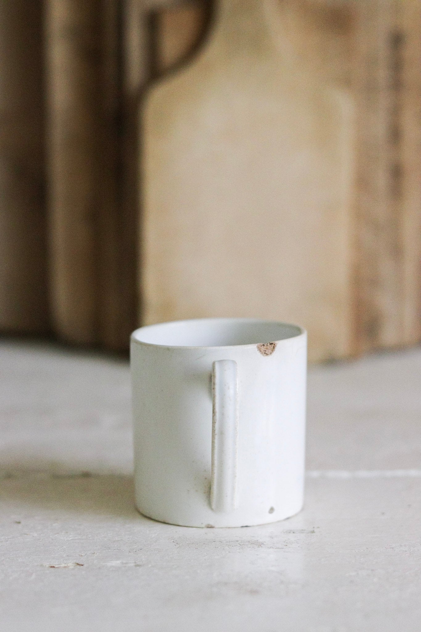 Antique French Ironstone Espresso Cup