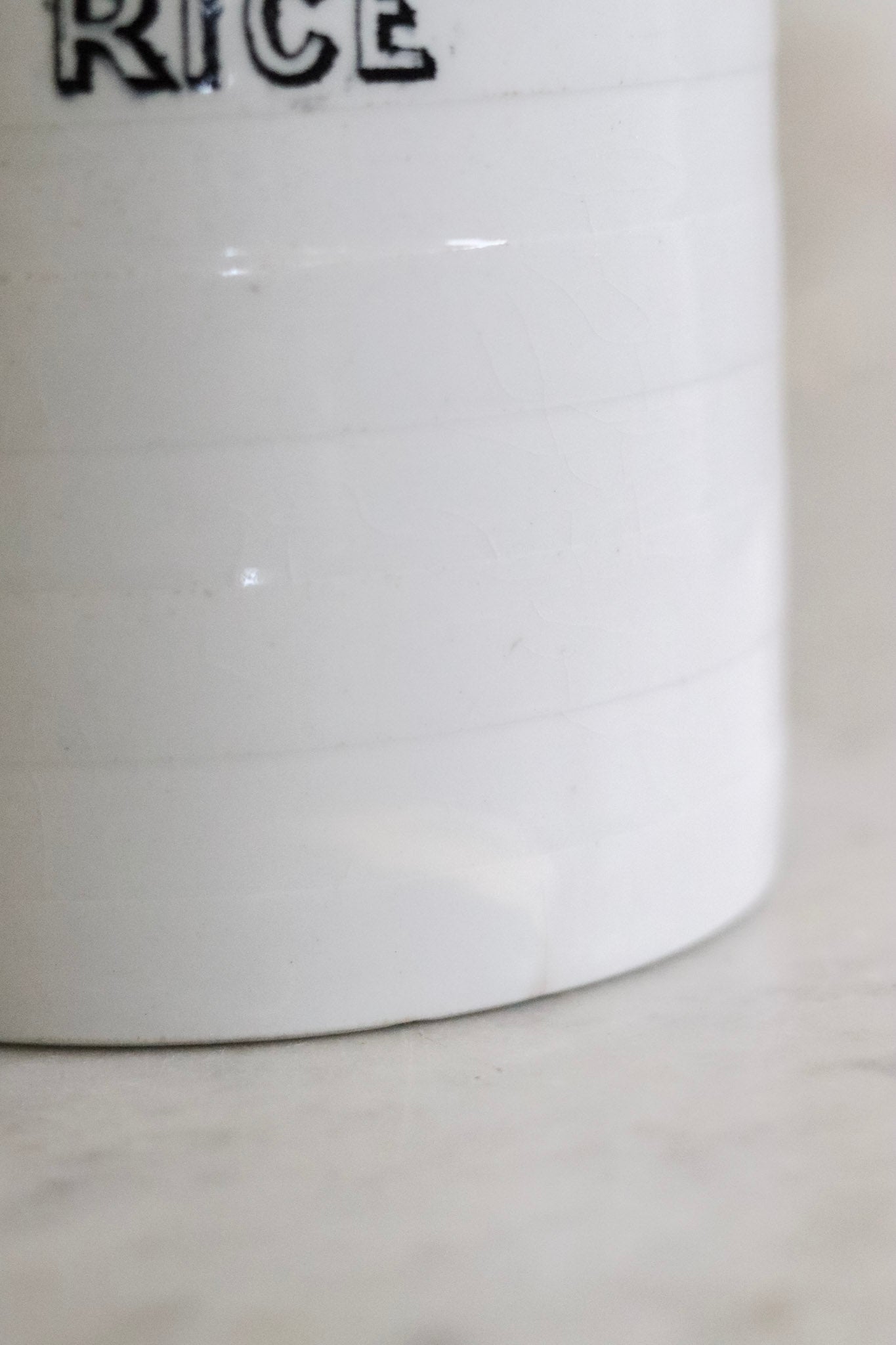 Antique English Banded Canister