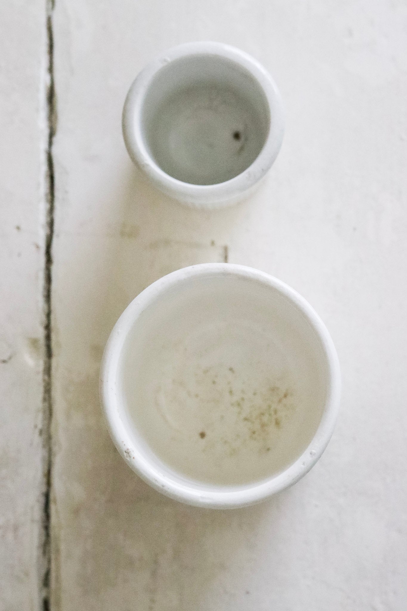 Antique English Maling Pots - Set of Two