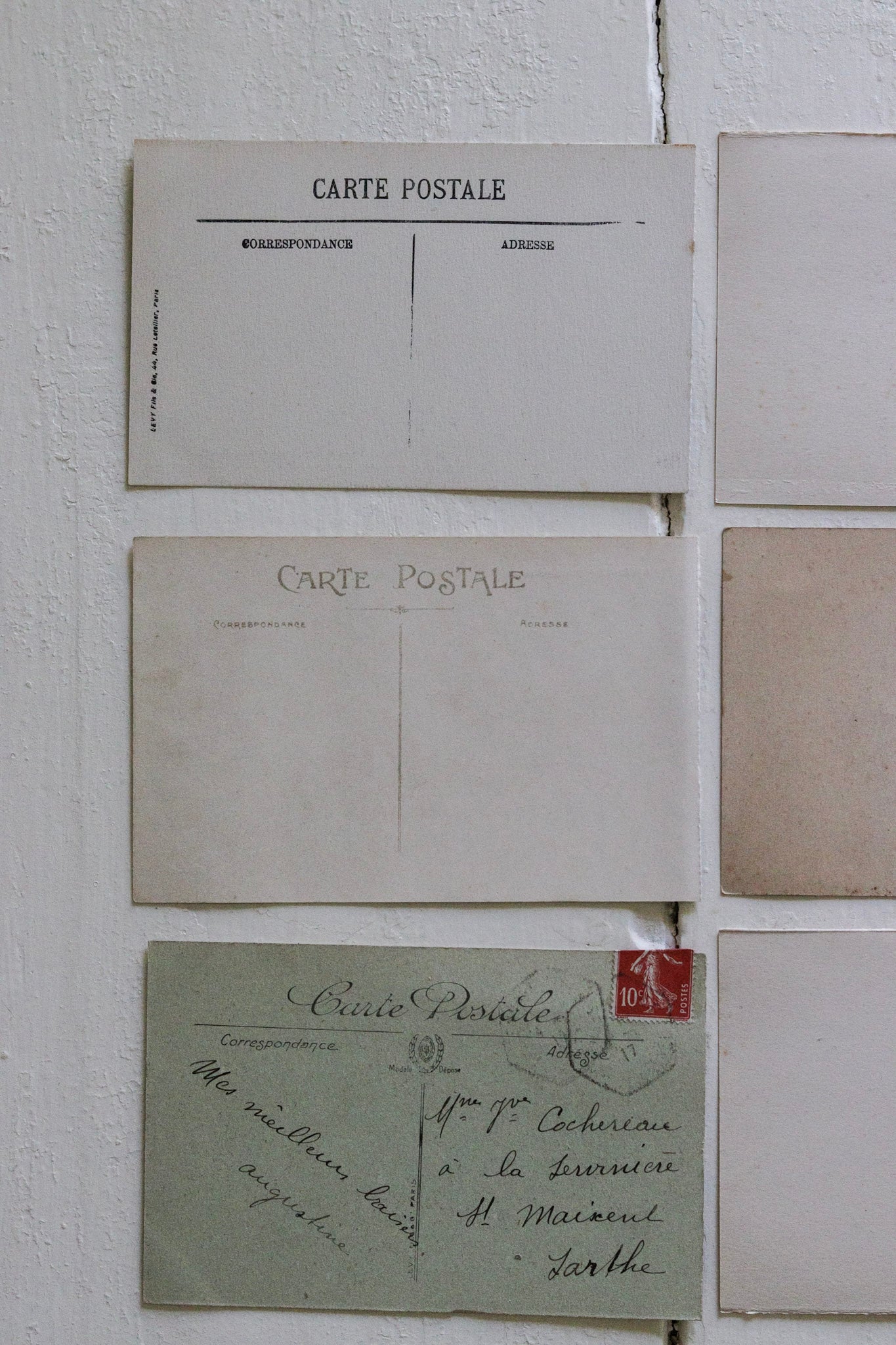 Six Vintage French Postcards - No.5