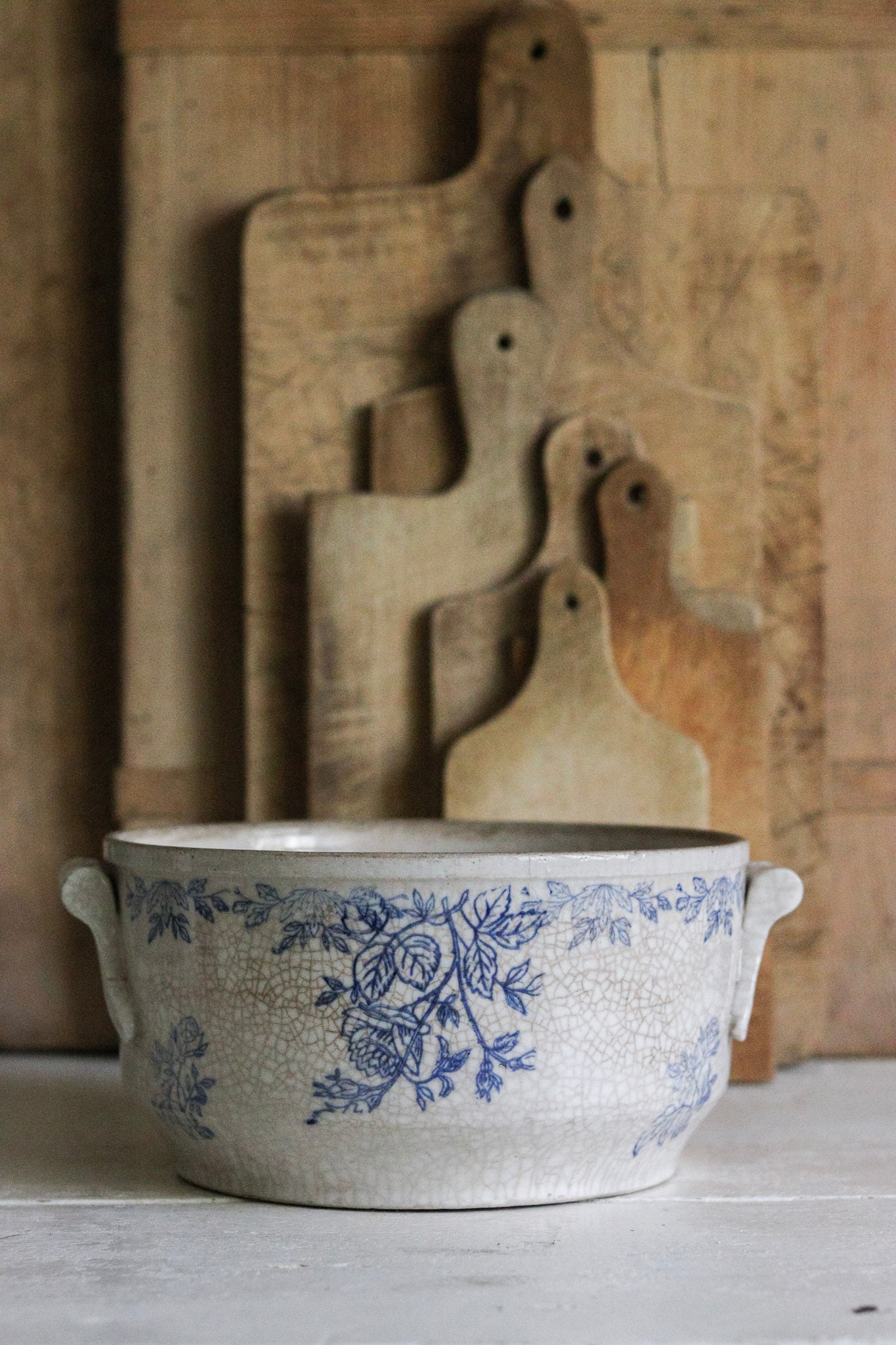 Large Vintage French Saint Uze Style Tureen
