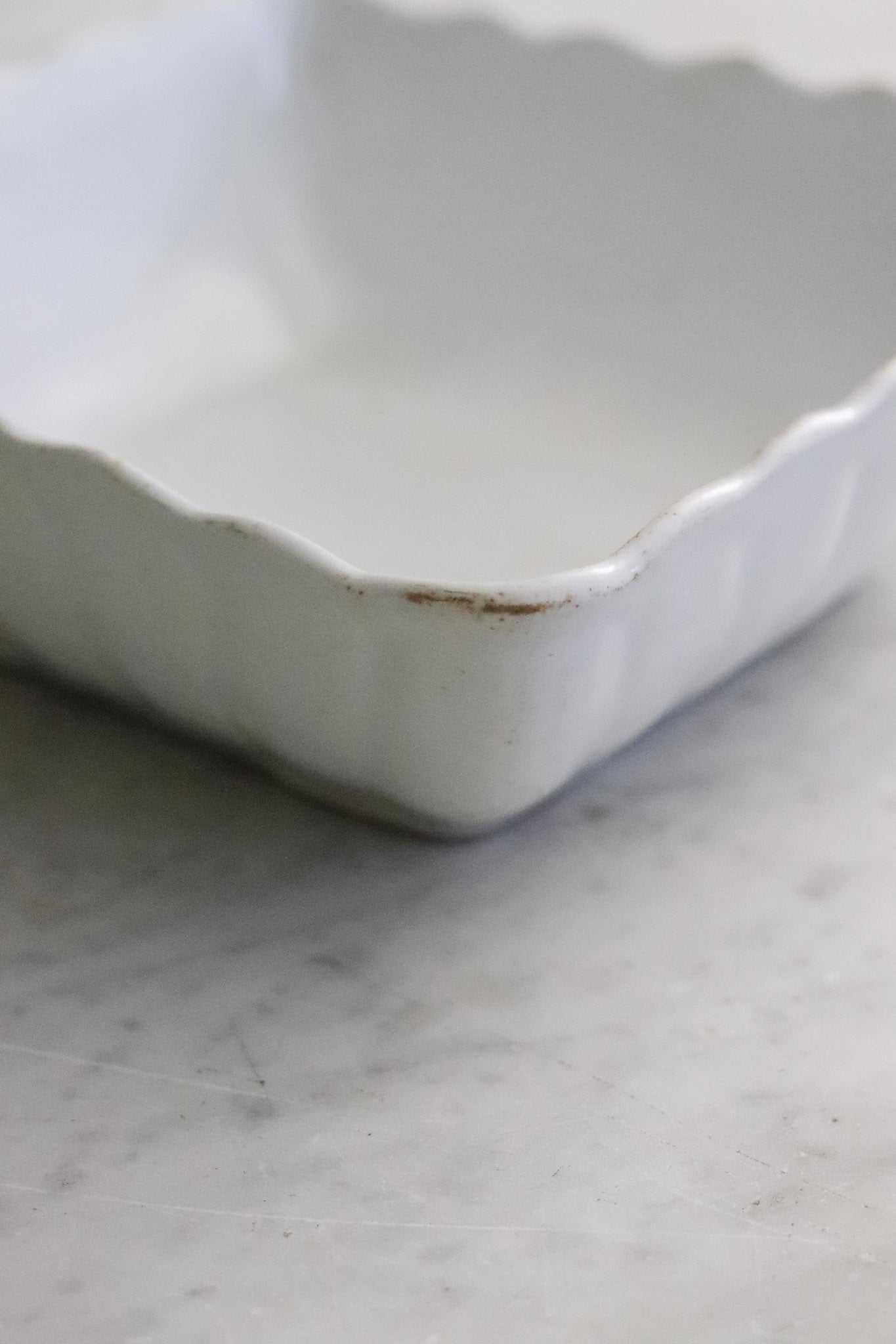 Antique Ironstone Ladyfinger Bowl