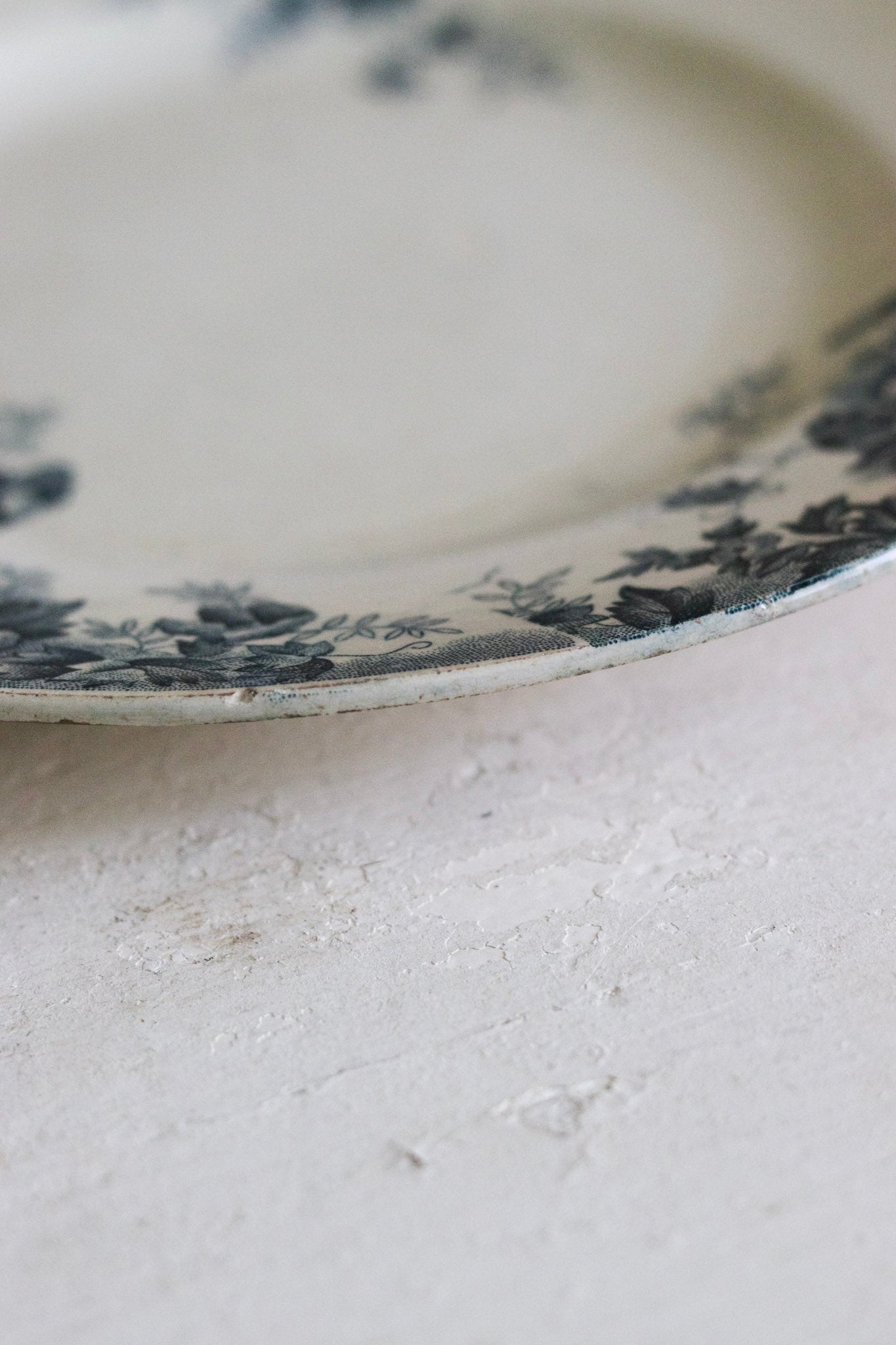 Antique French Transferware Plate - Marie Louise