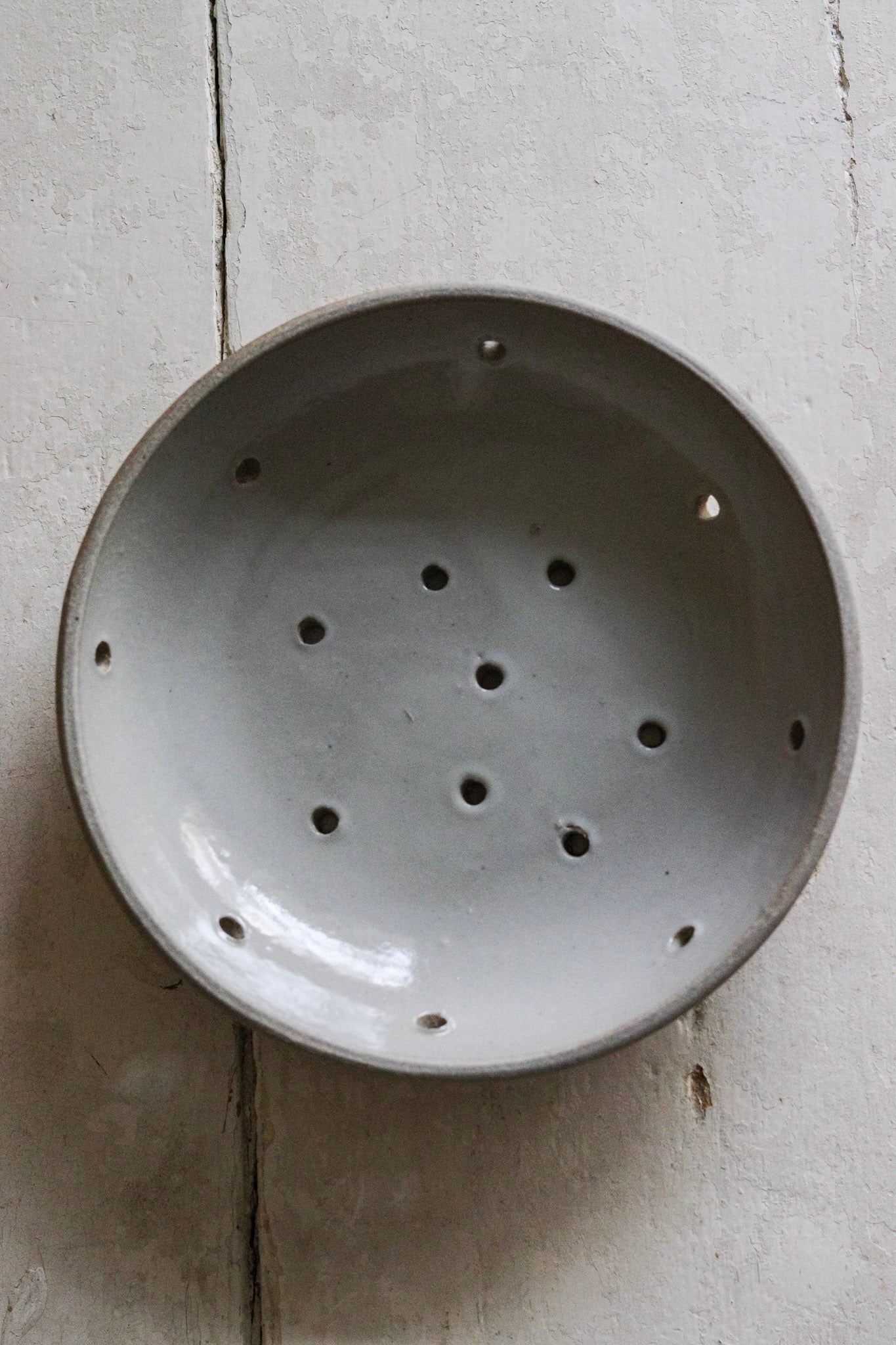 Vintage French Stoneware Berry Bowl