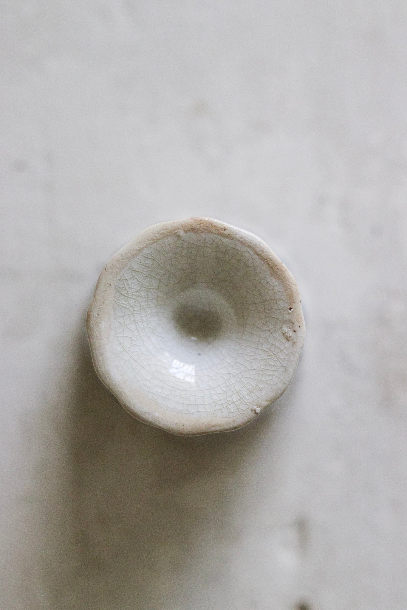 Antique French Transferware Egg Cup