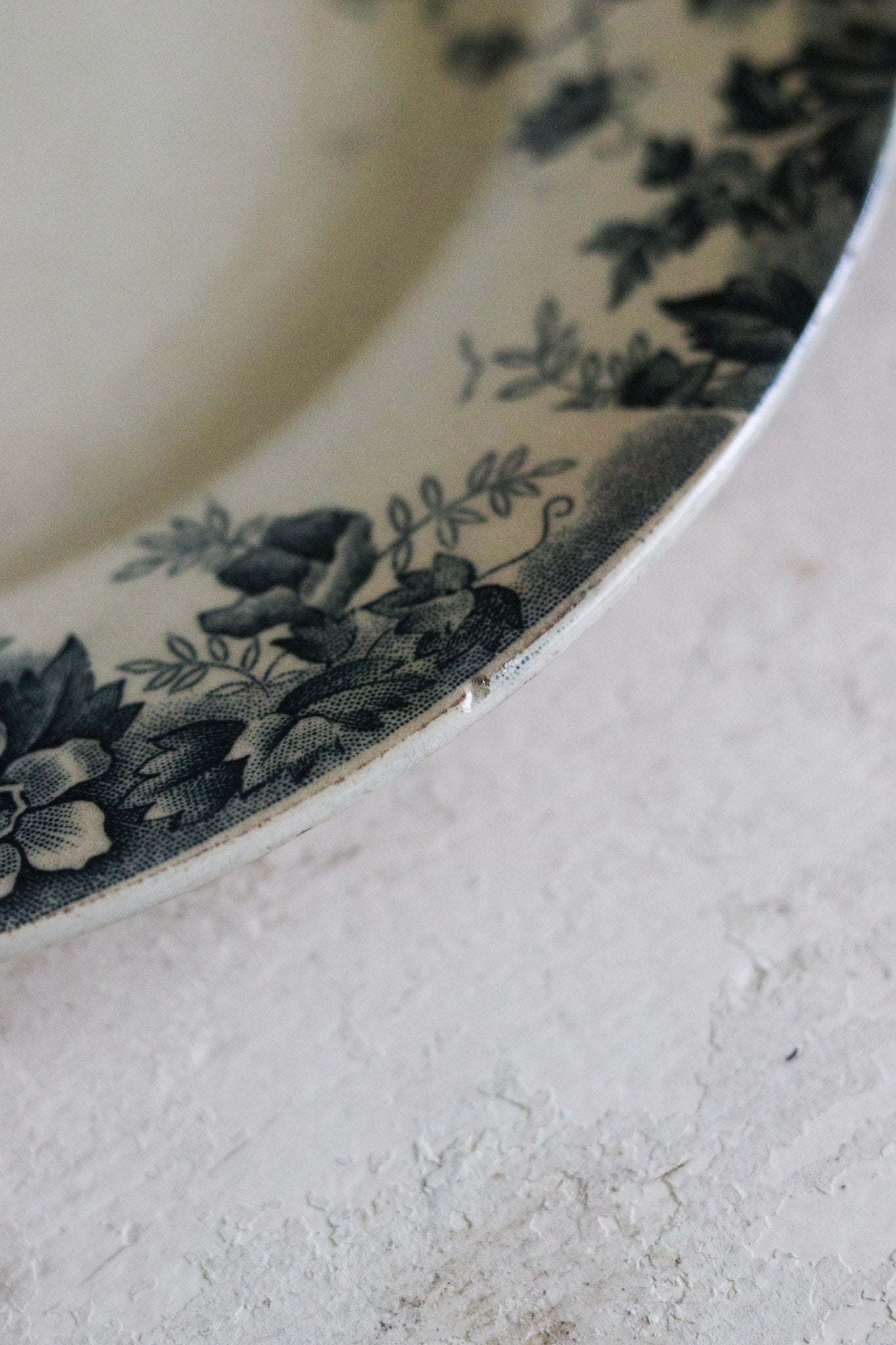 Antique French Transferware Plate - Marie Louise