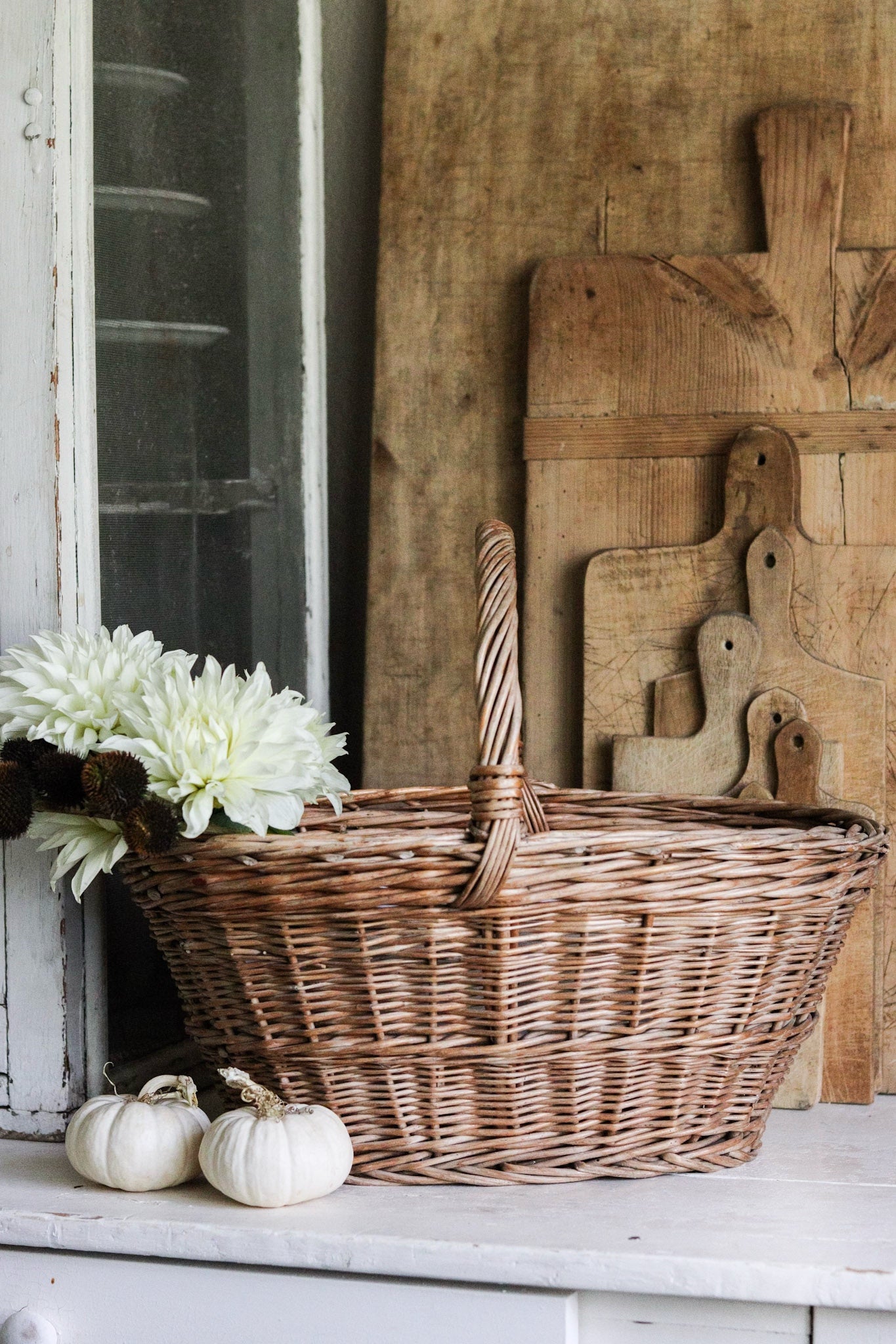 Vintage European Harvest Basket