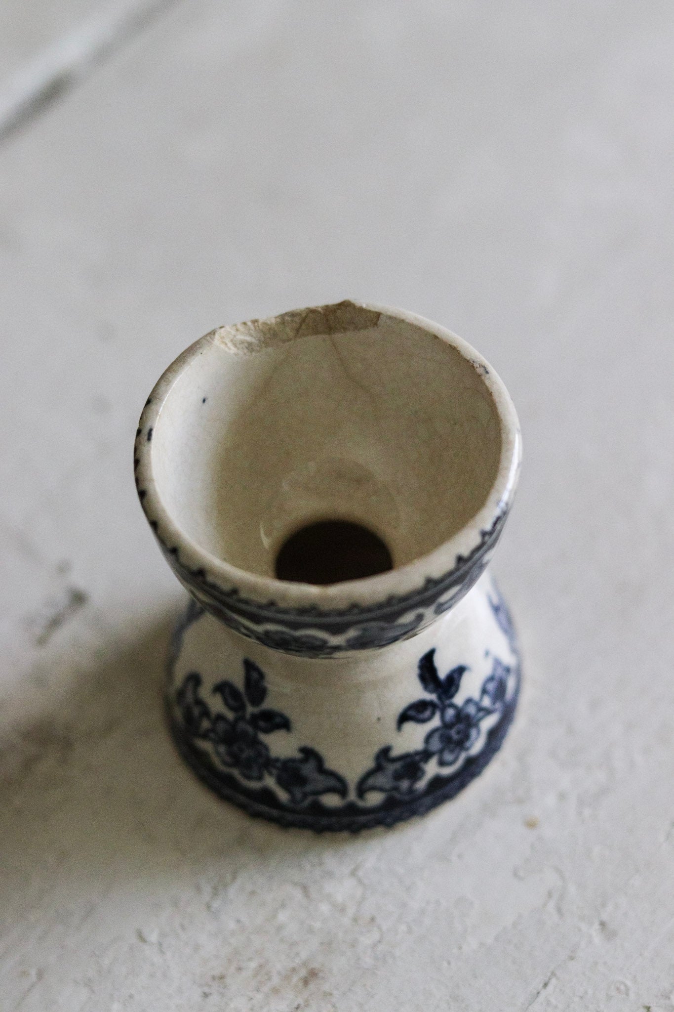 Antique French Transferware Egg Cup