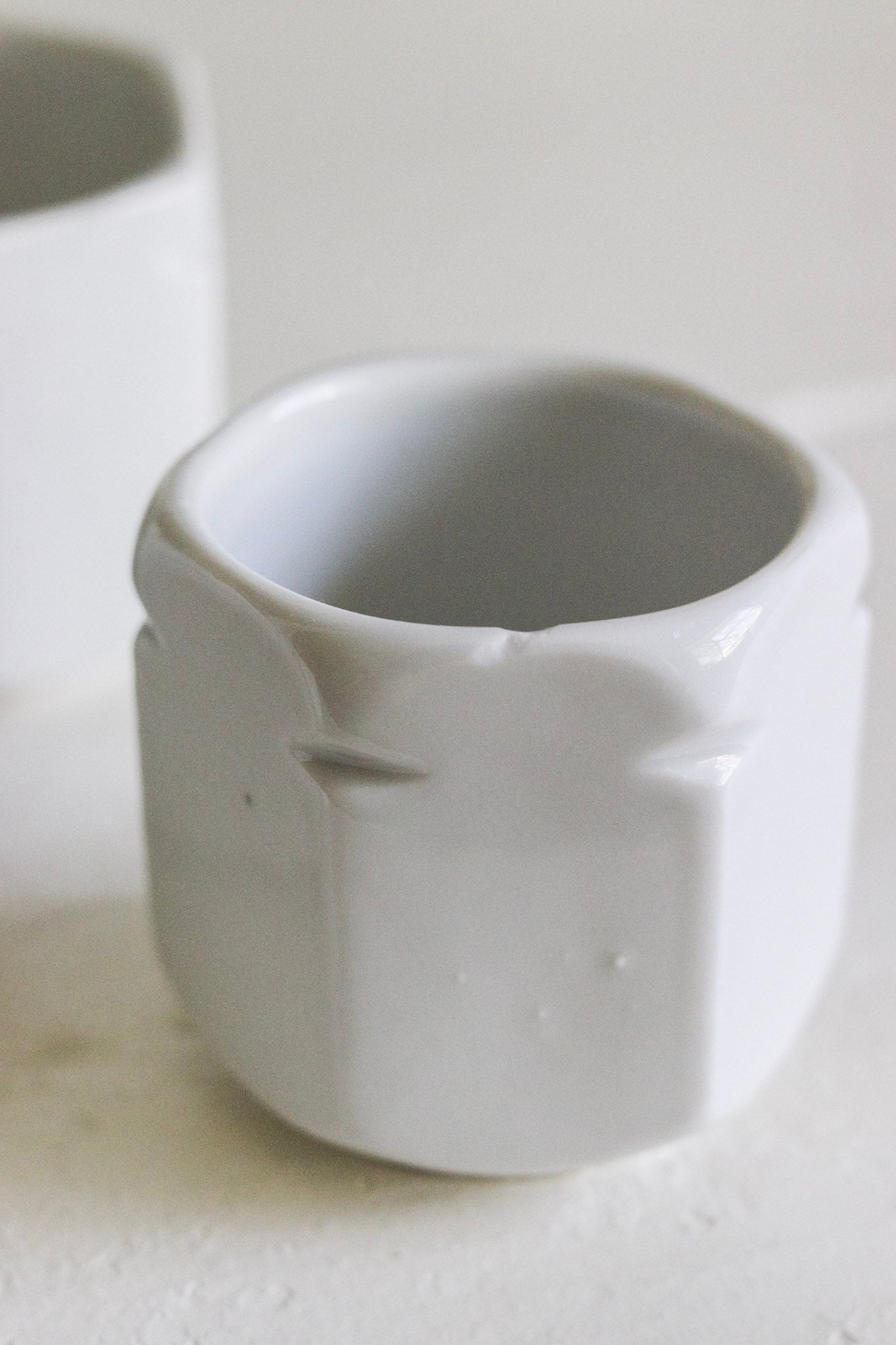 Vintage French Yogurt Cups - Set of Six (See Description)