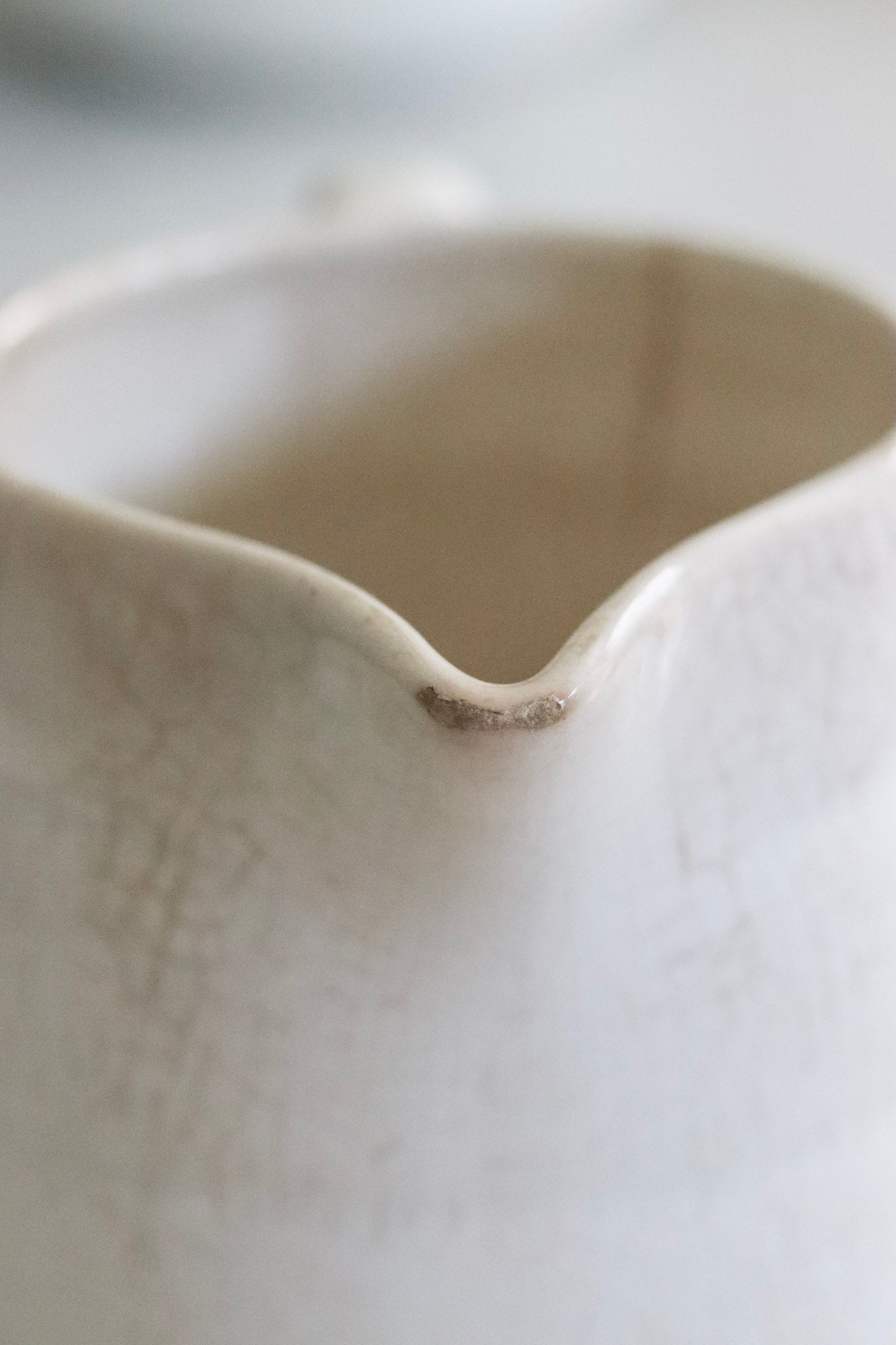 Vintage French Banded Pitcher