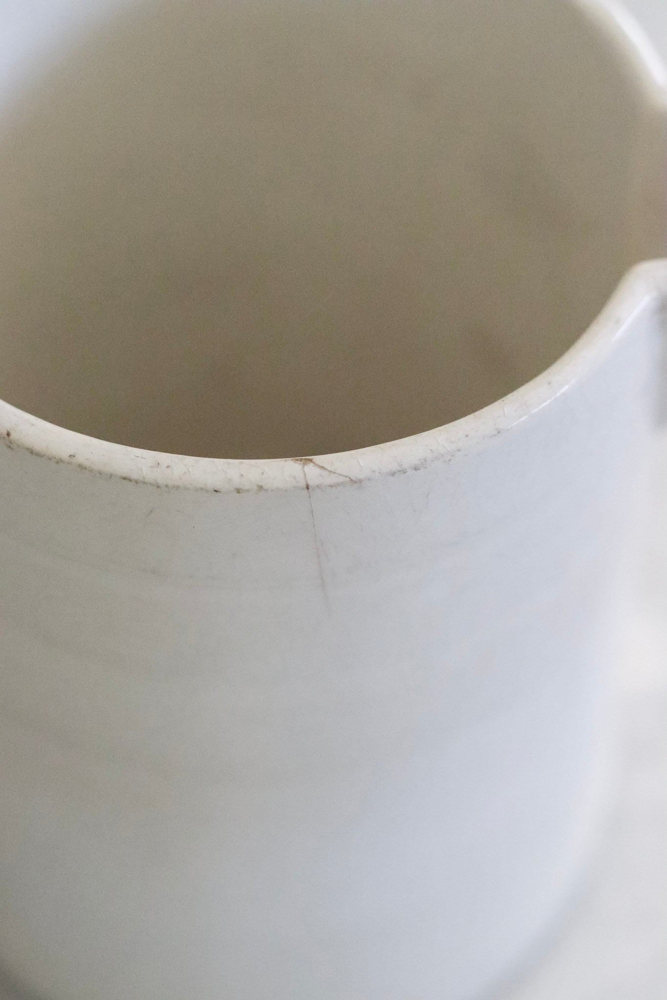 Antique French Banded Pitcher