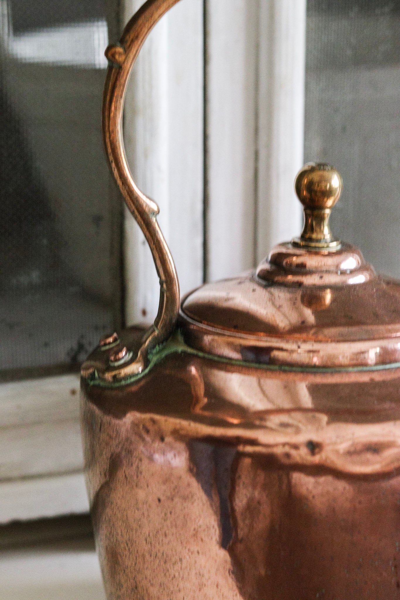 Antique English Copper Kettle