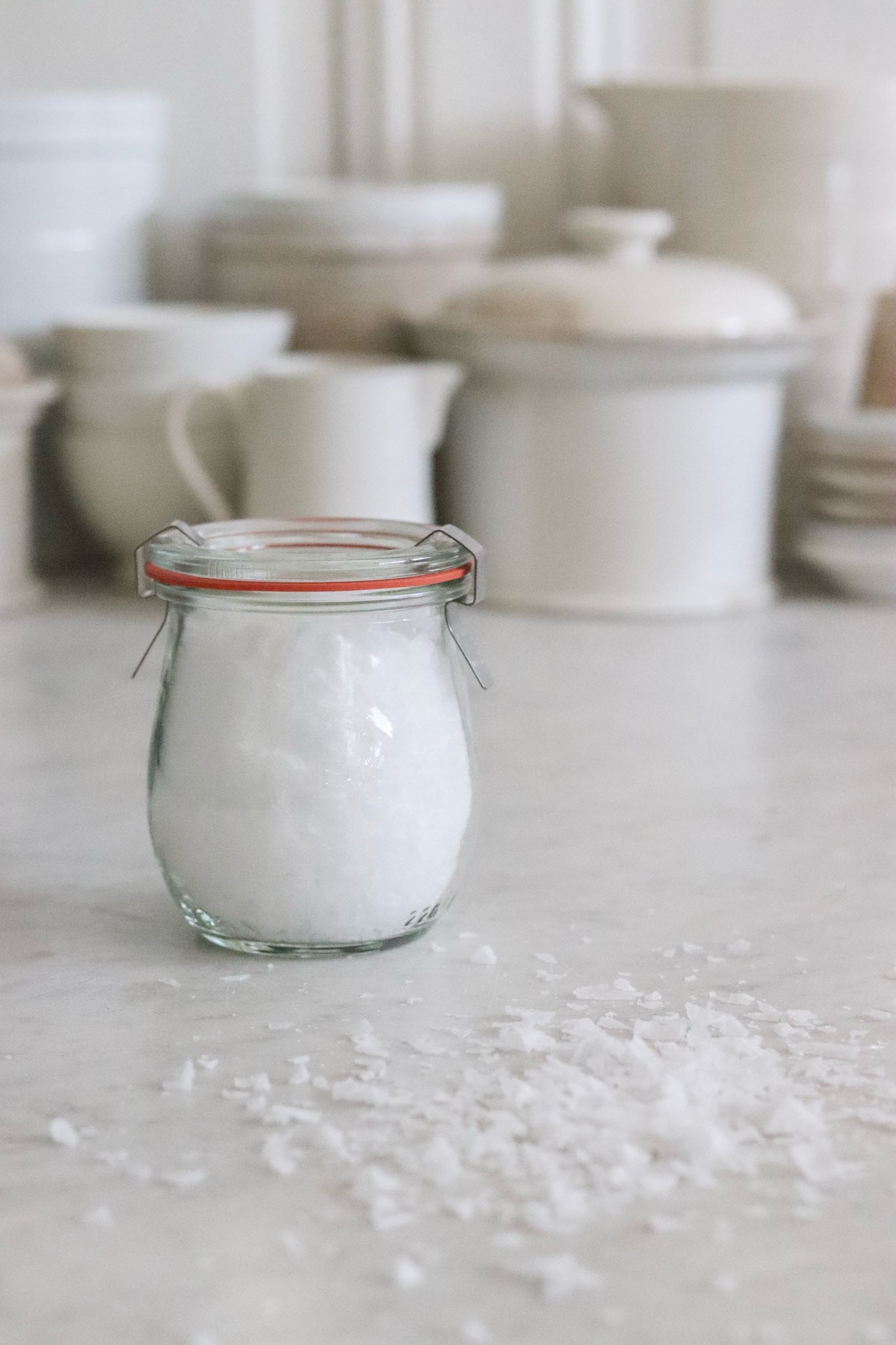 Extra Large Flake Salt in Jar