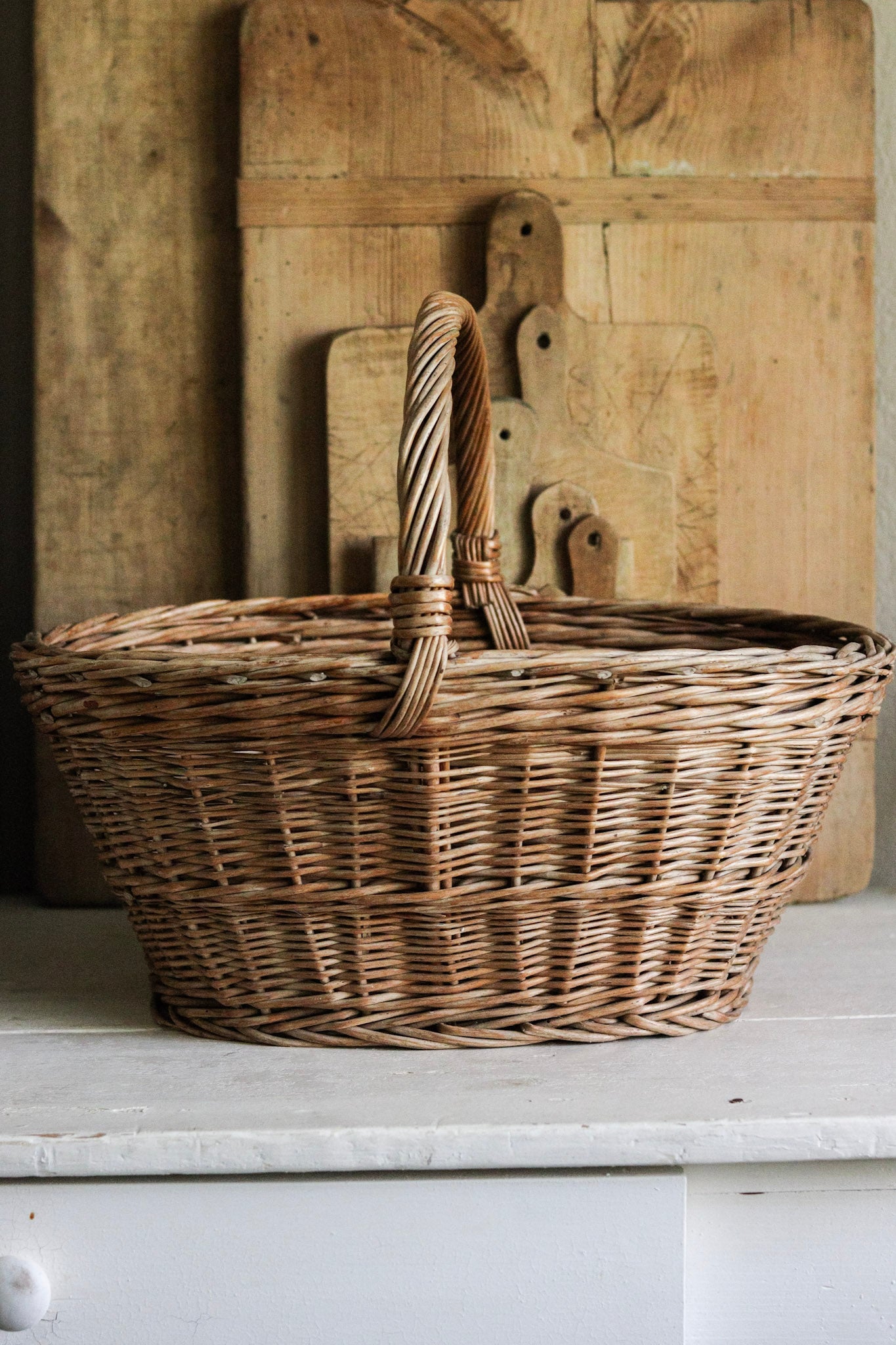 Vintage European Harvest Basket
