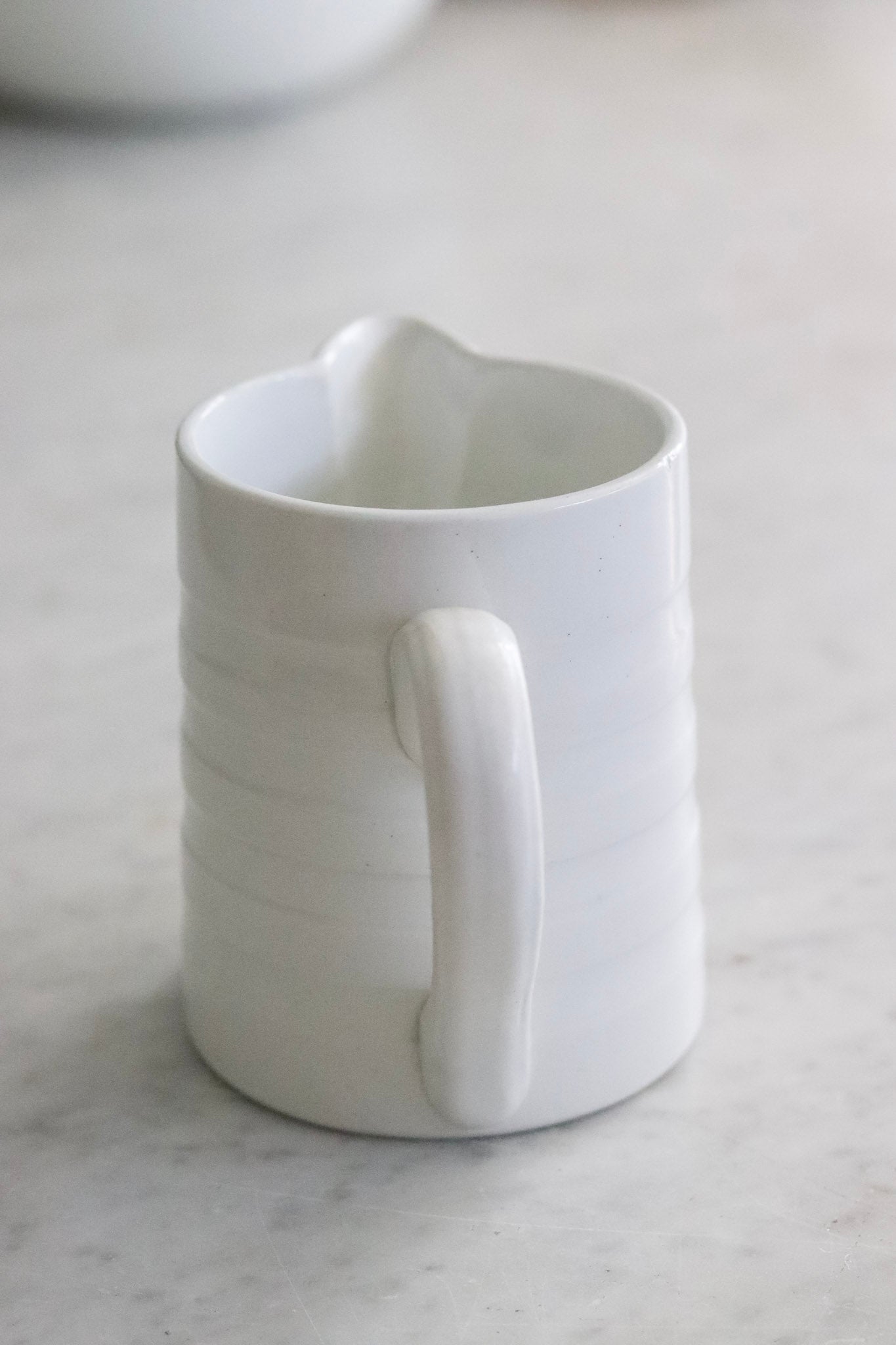 Vintage French Banded Pitcher