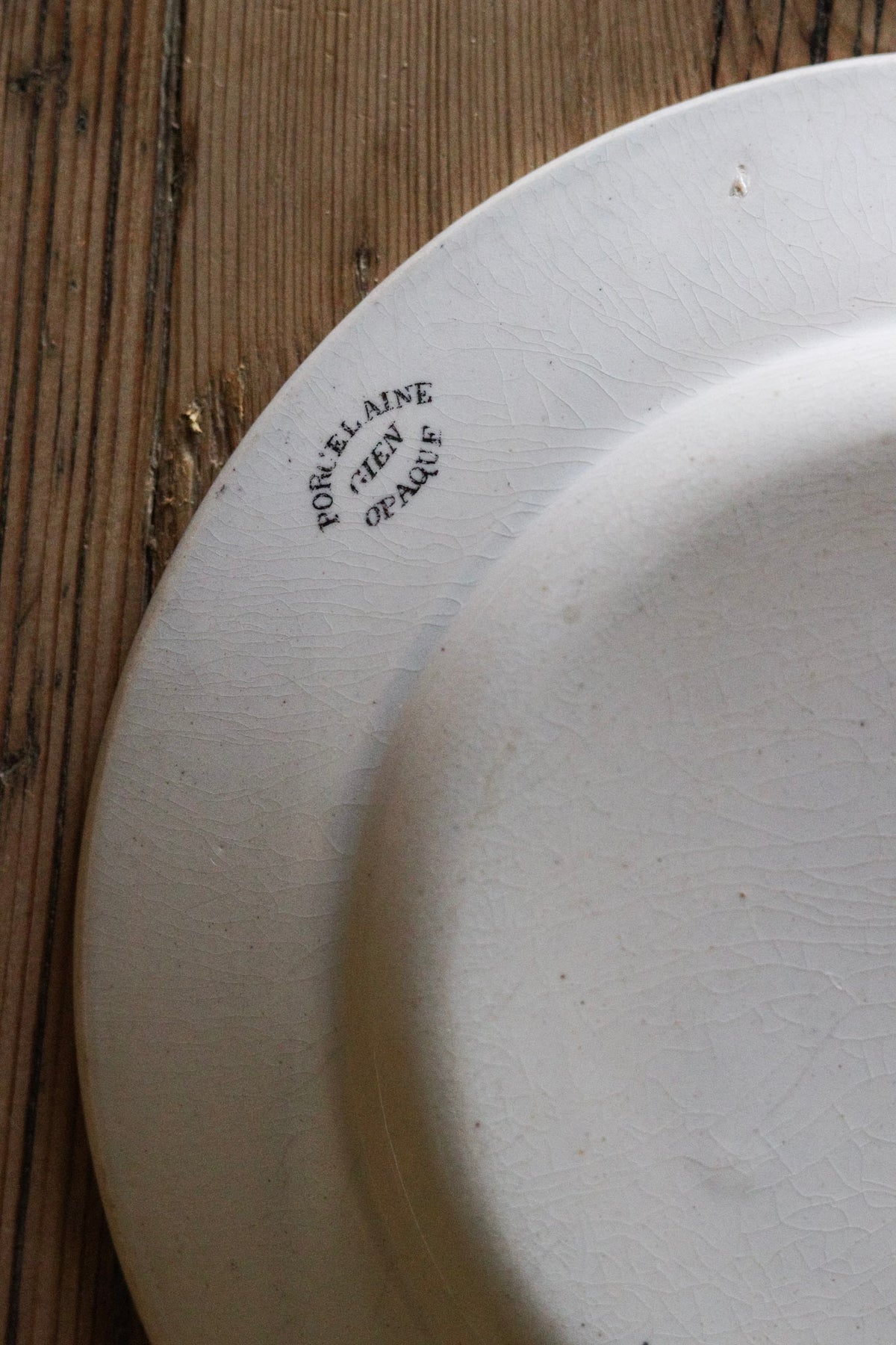 Antique French Transferware Plate