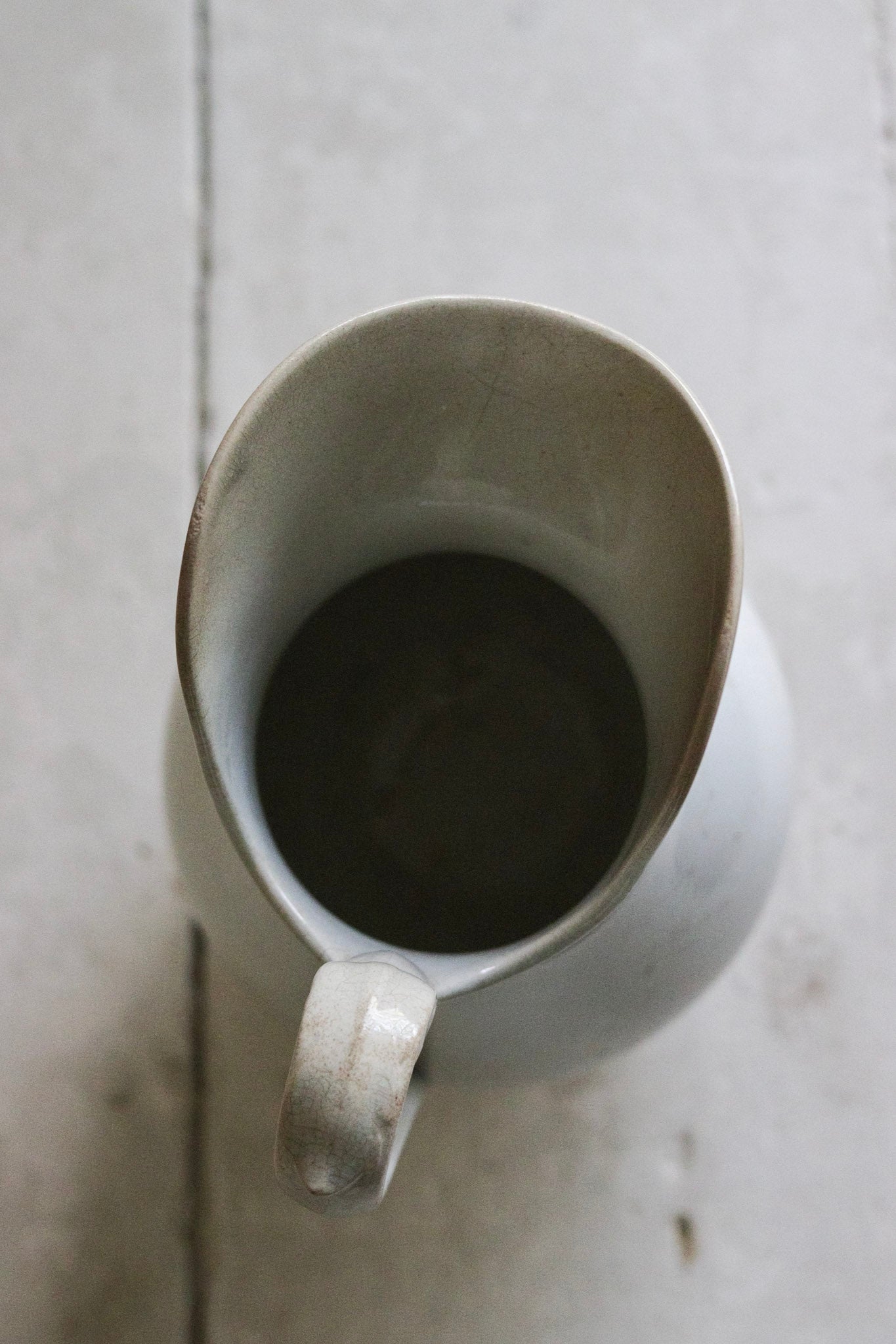 Antique French Ironstone Pitcher
