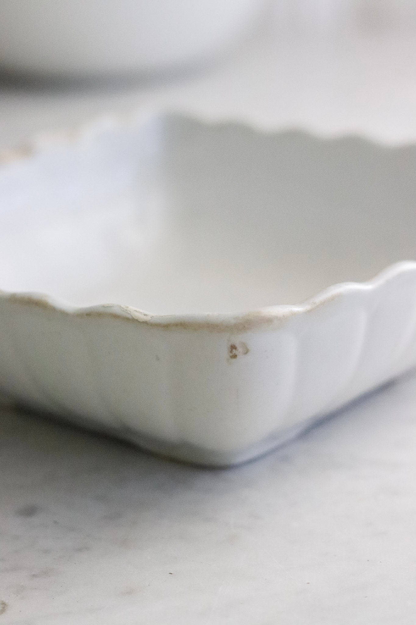 Antique Ironstone Ladyfinger Bowl