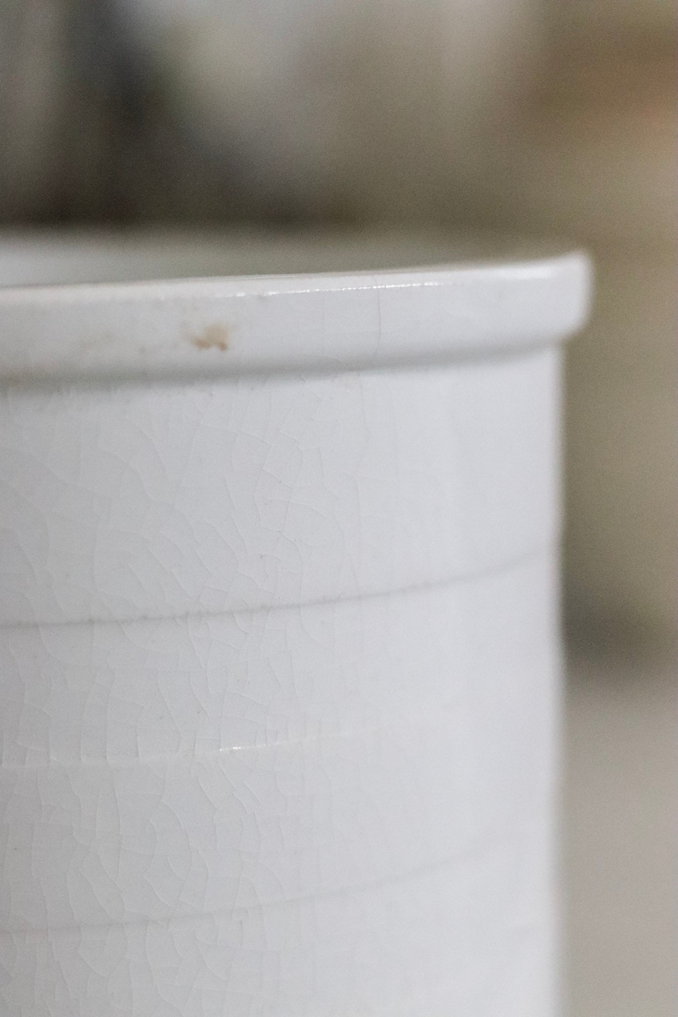 Antique English Banded Canister