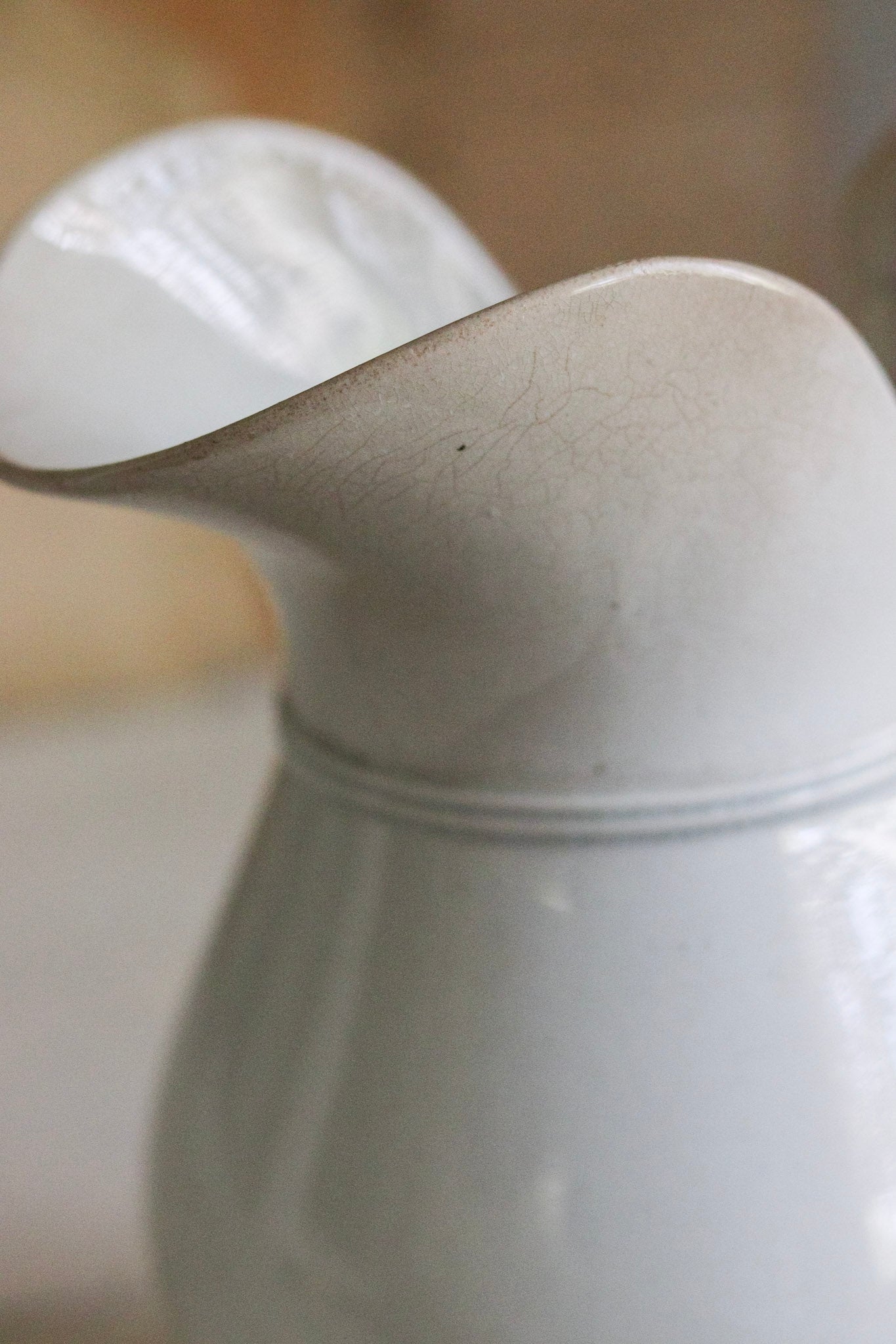 Antique French Ironstone Pitcher