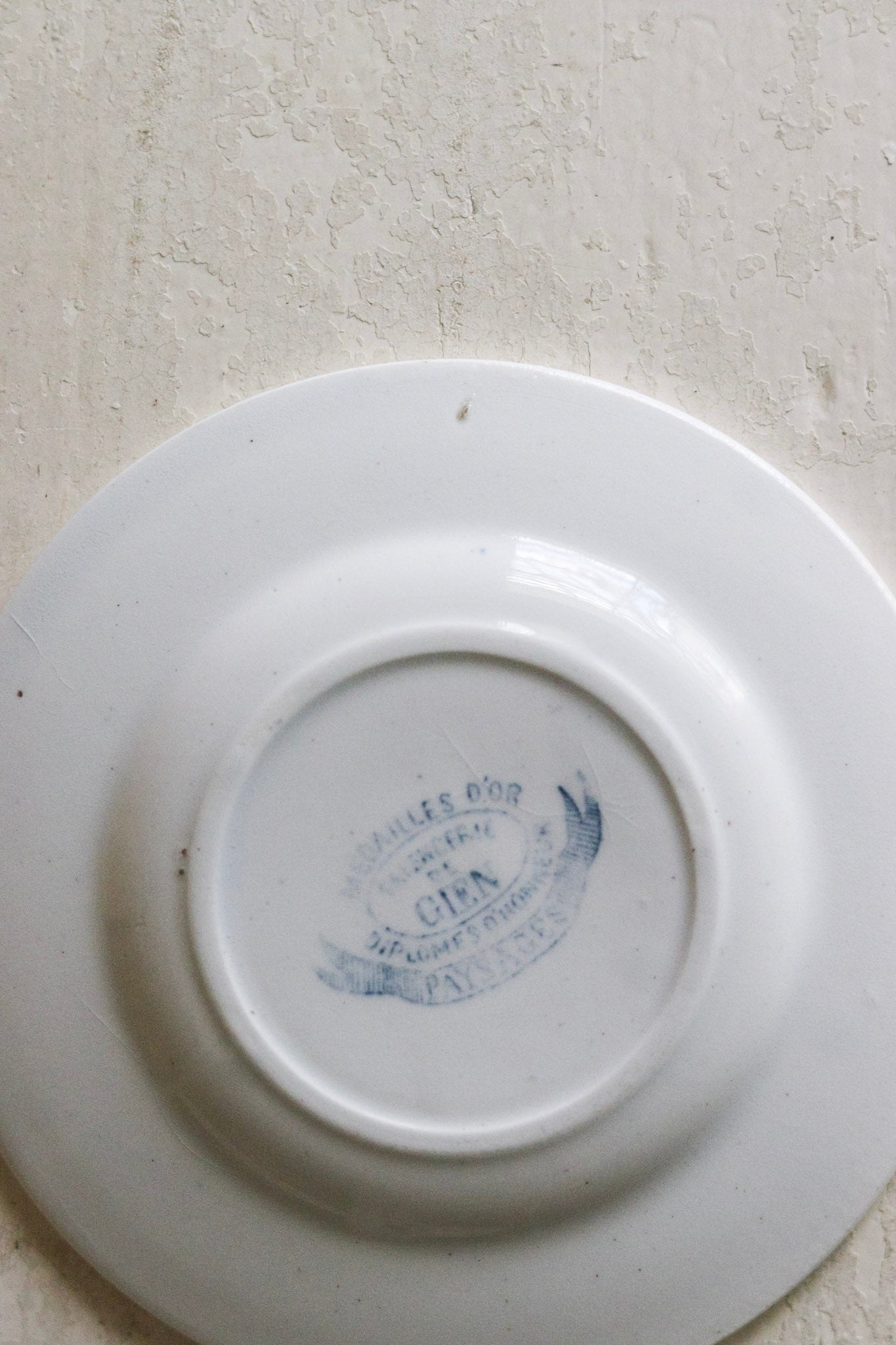 Antique French Dînette Set Transferware Dinner Plate No. 3