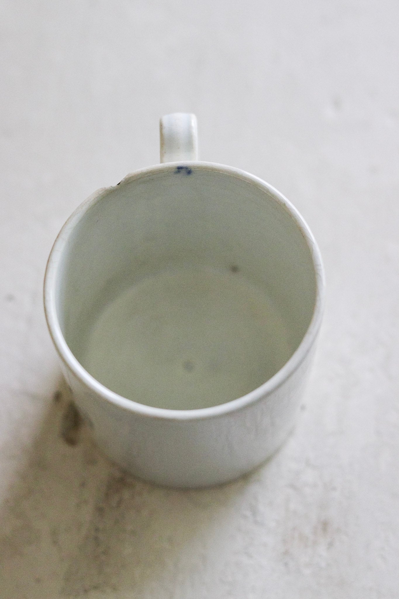 Antique French Ironstone Espresso Cup