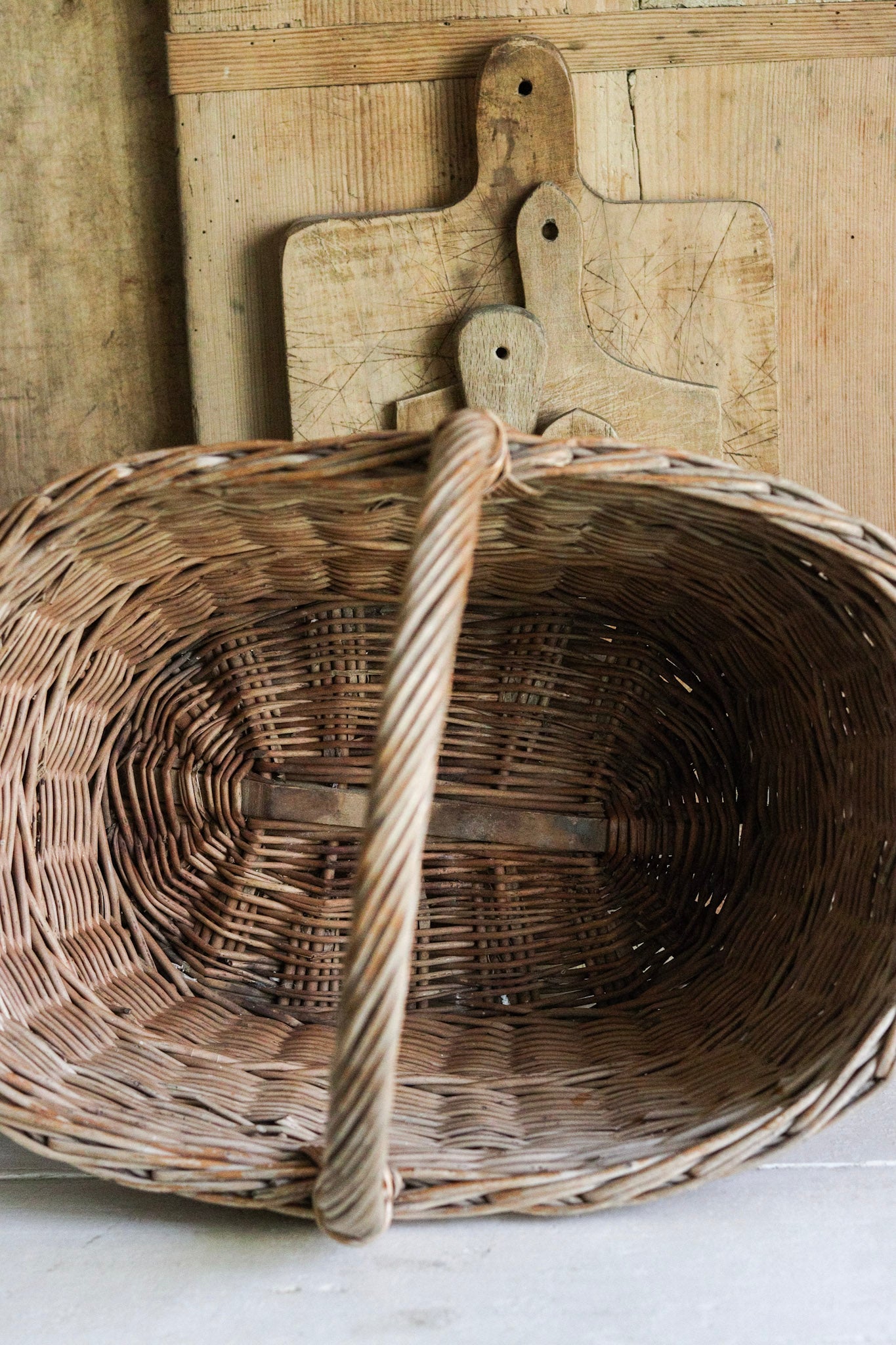 Vintage European Harvest Basket