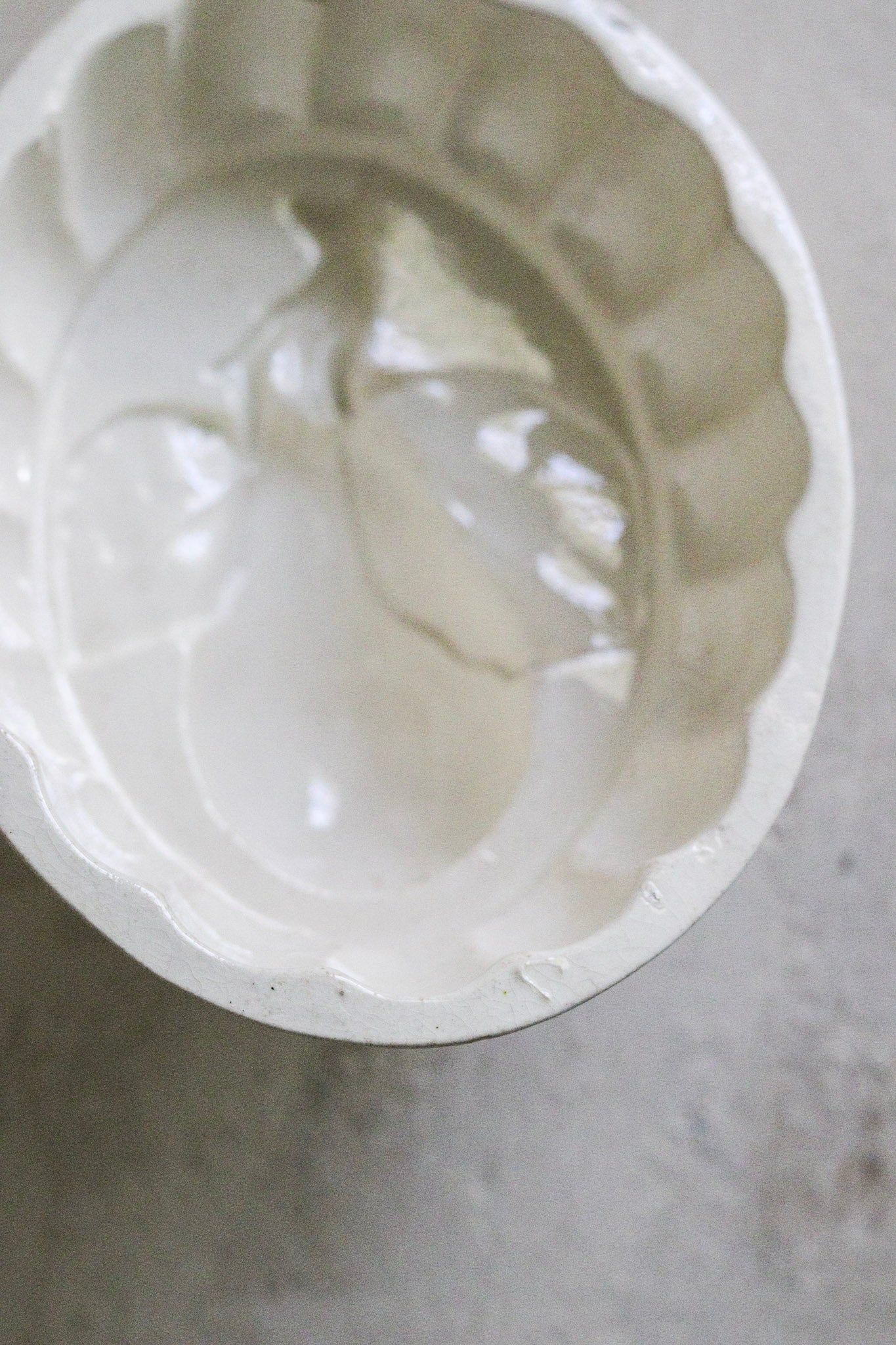 Petite Antique English Ironstone Jelly Mold