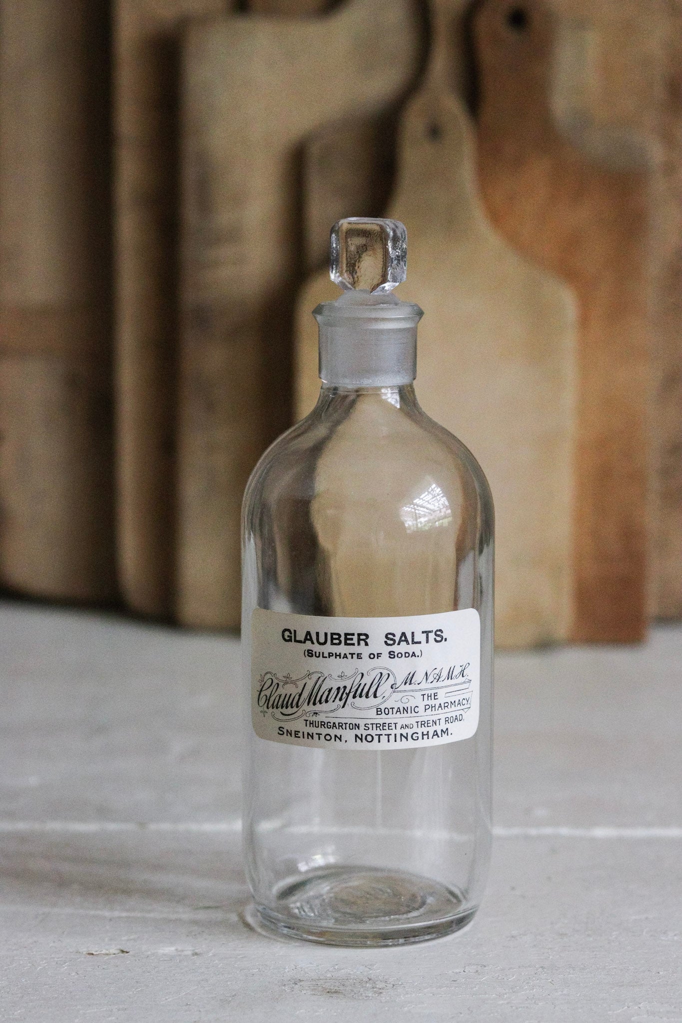 Vintage English Apothecary Bottle