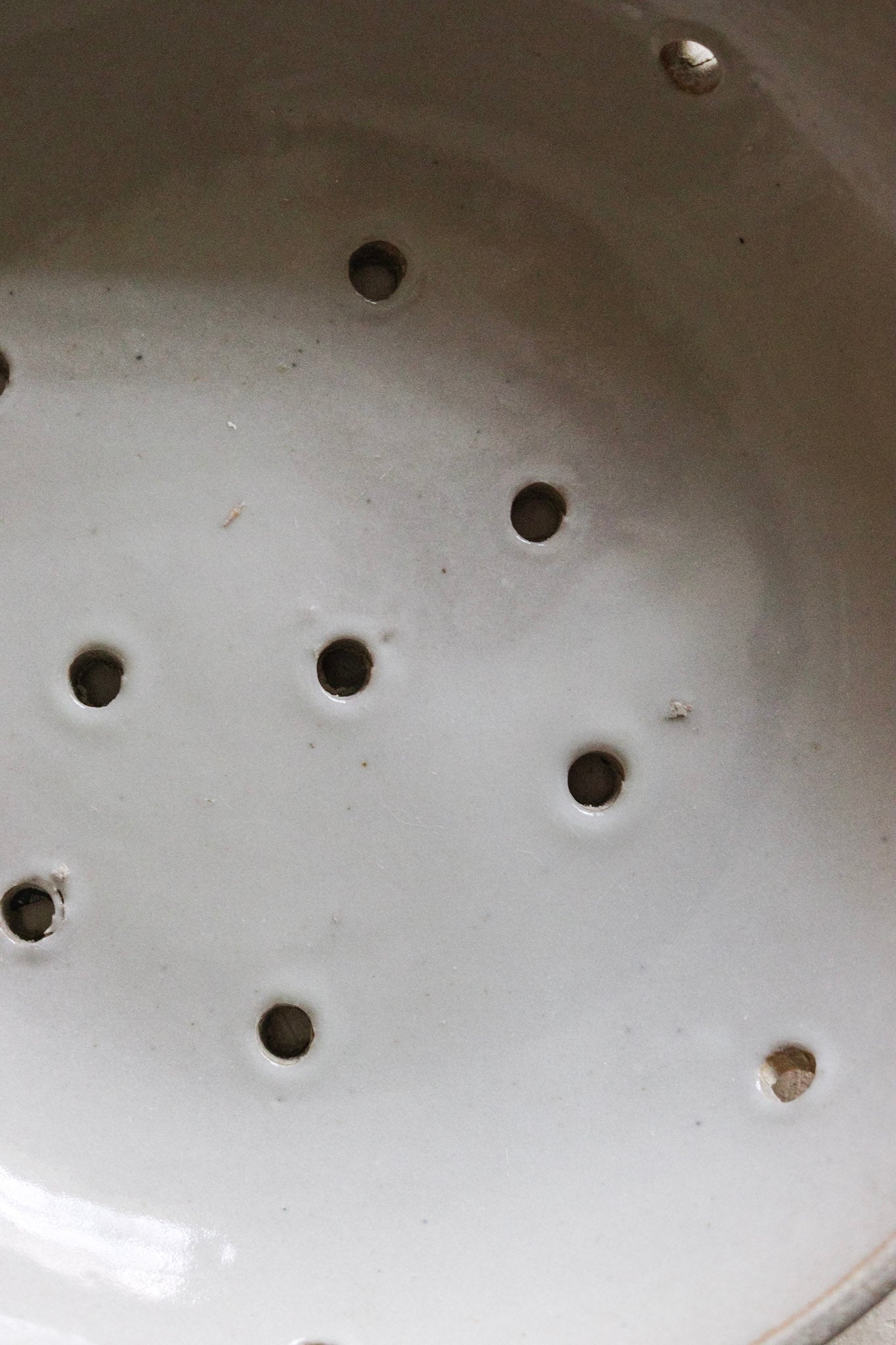 Vintage French Stoneware Berry Bowl