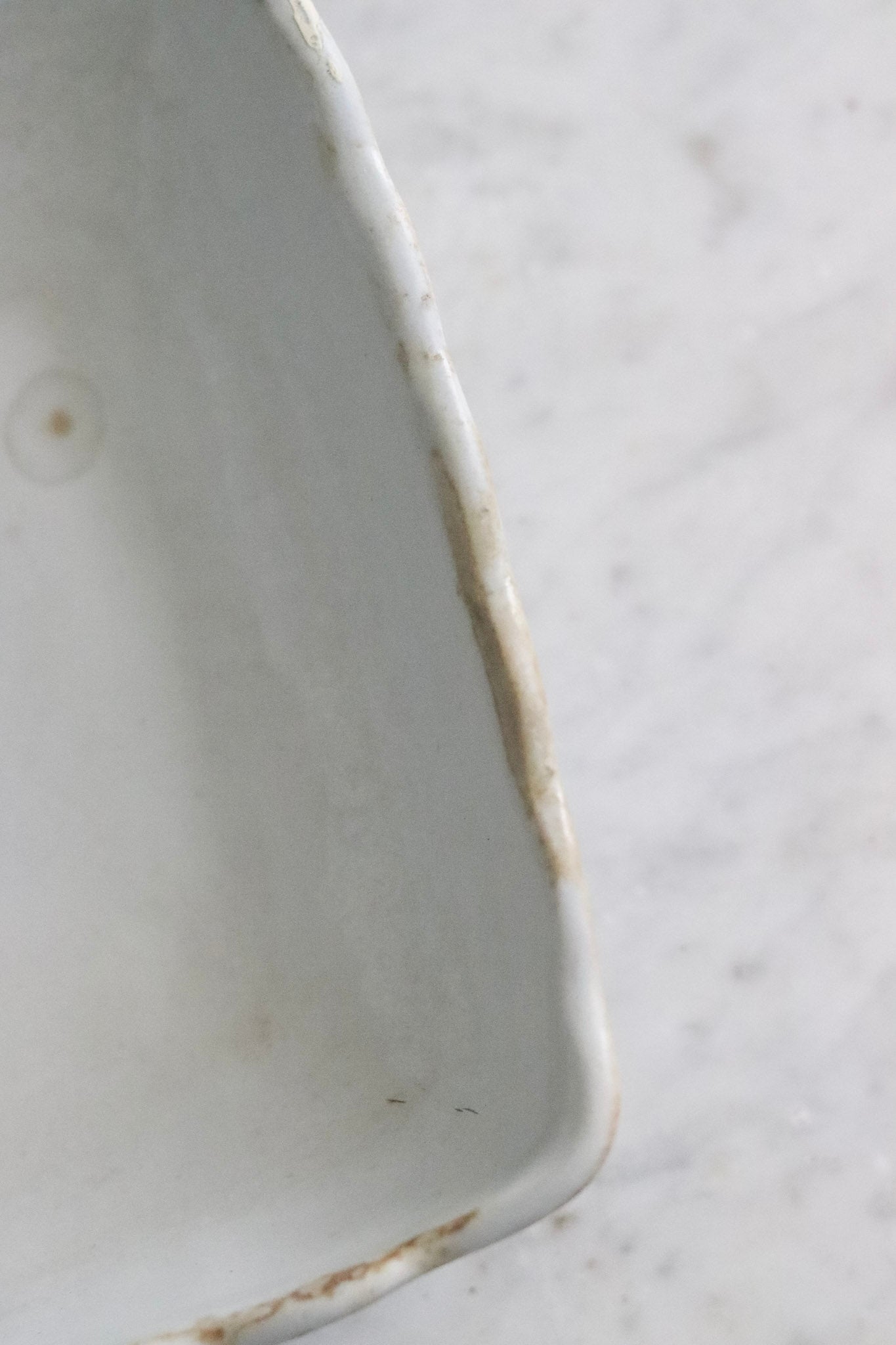 Antique Ironstone Ladyfinger Bowl