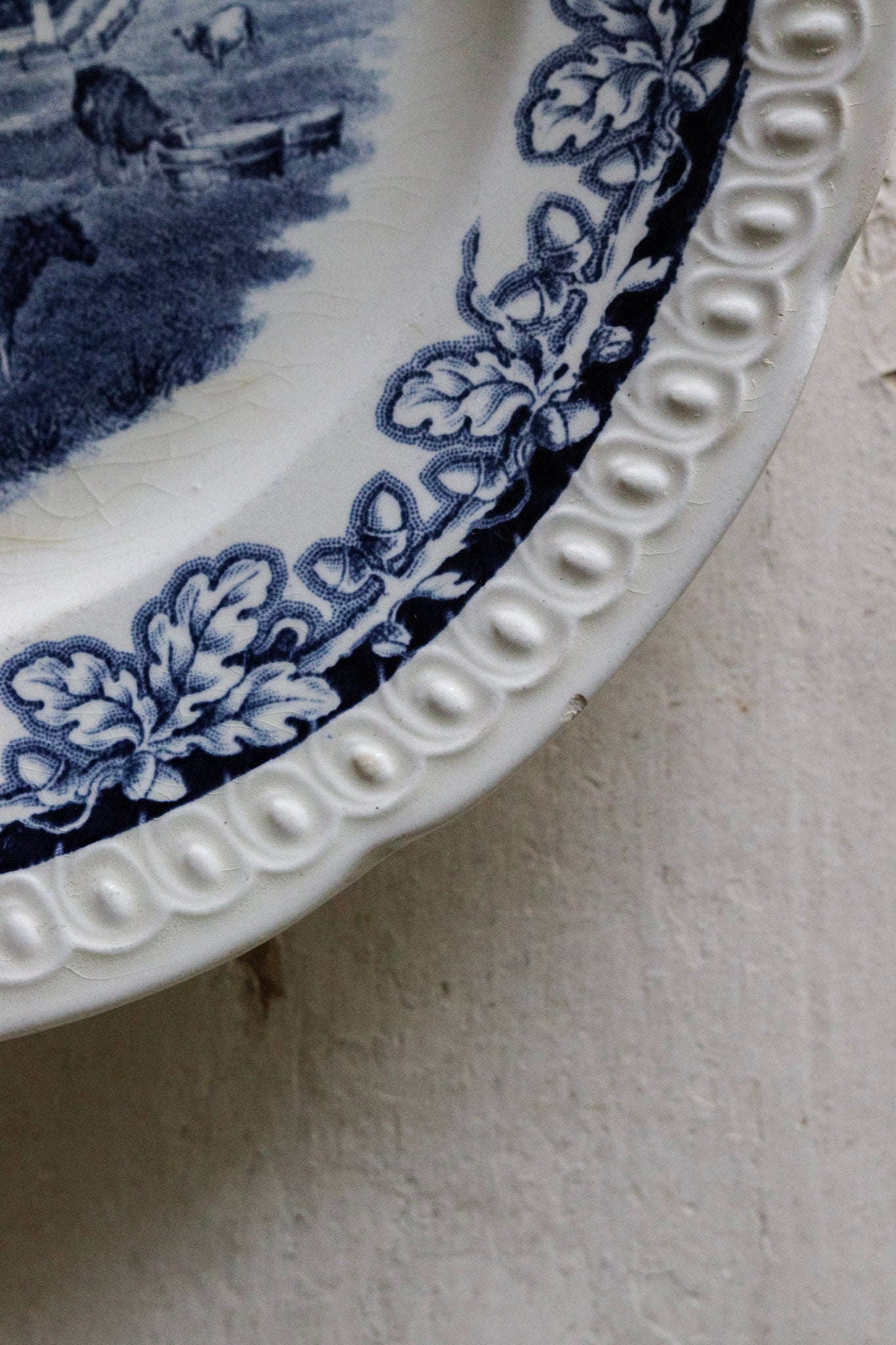 Vintage Dutch Transferware Plate - Dutch Farm No.2