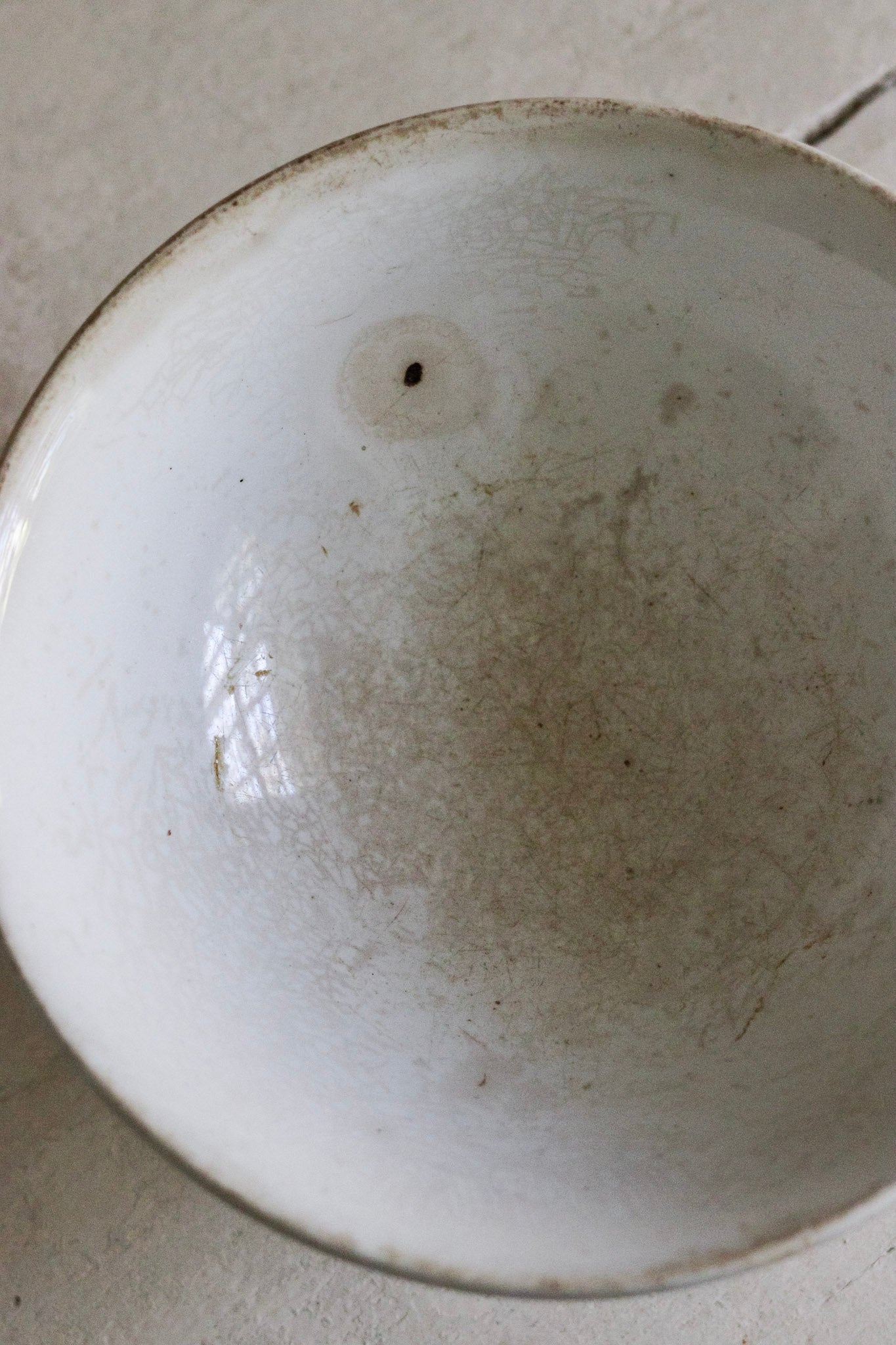 Antique French Bowl with Pestle