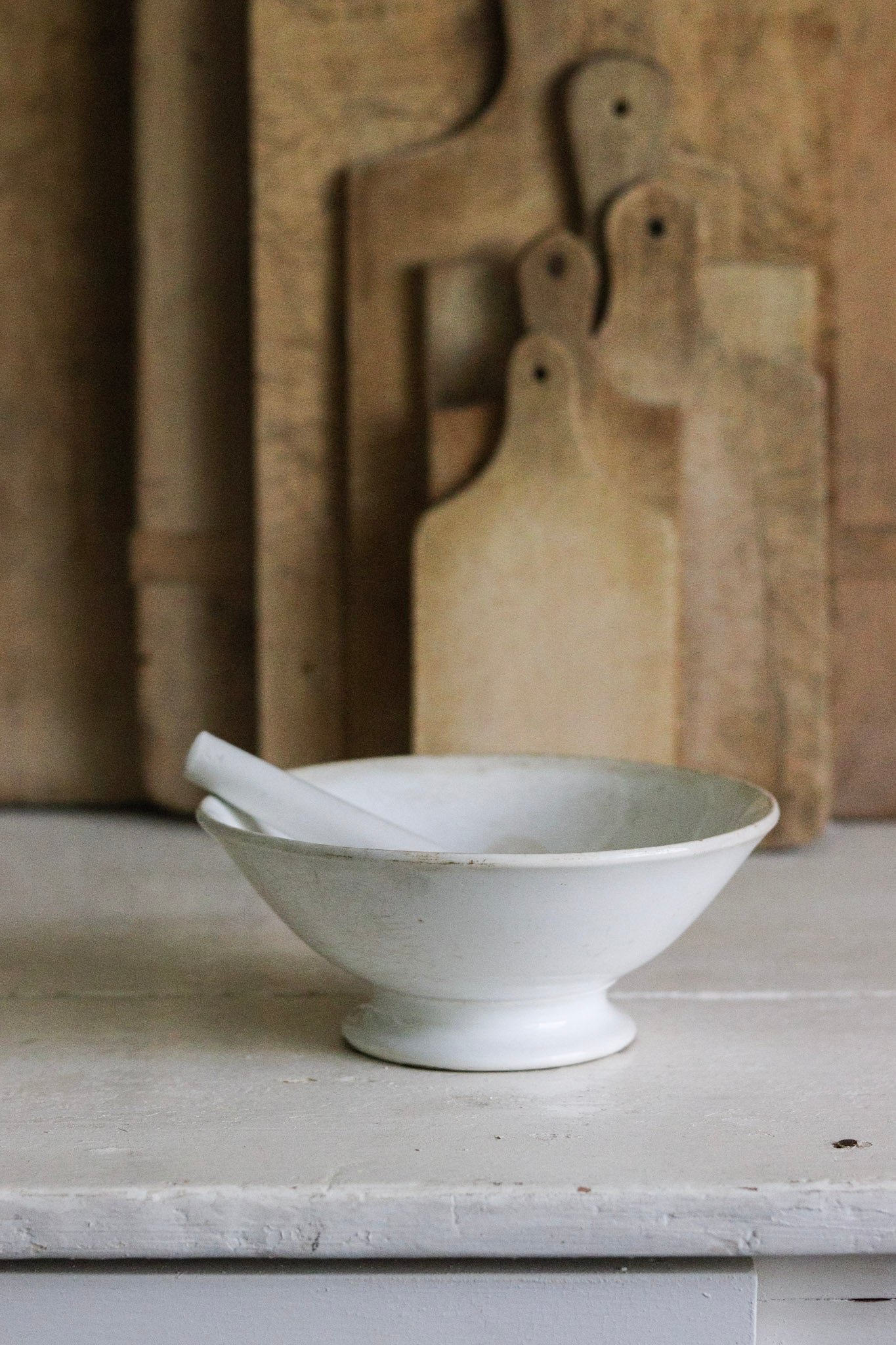 Antique French Bowl with Pestle