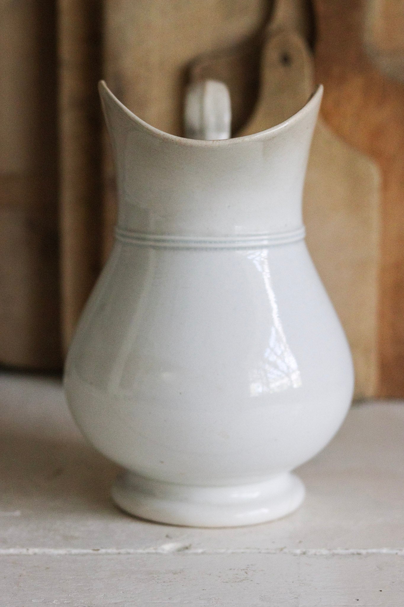 Antique French Ironstone Pitcher