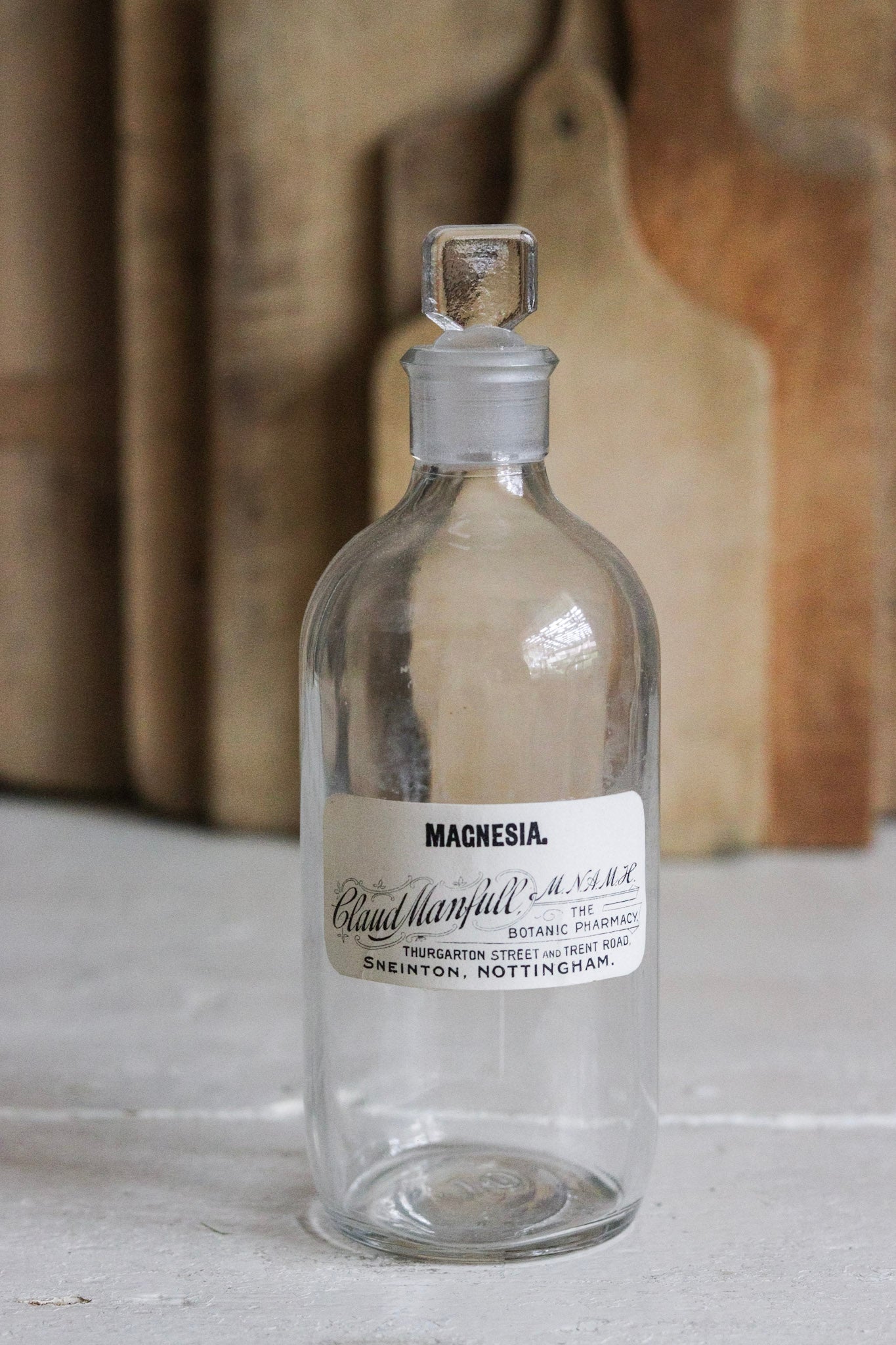Vintage English Apothecary Bottle
