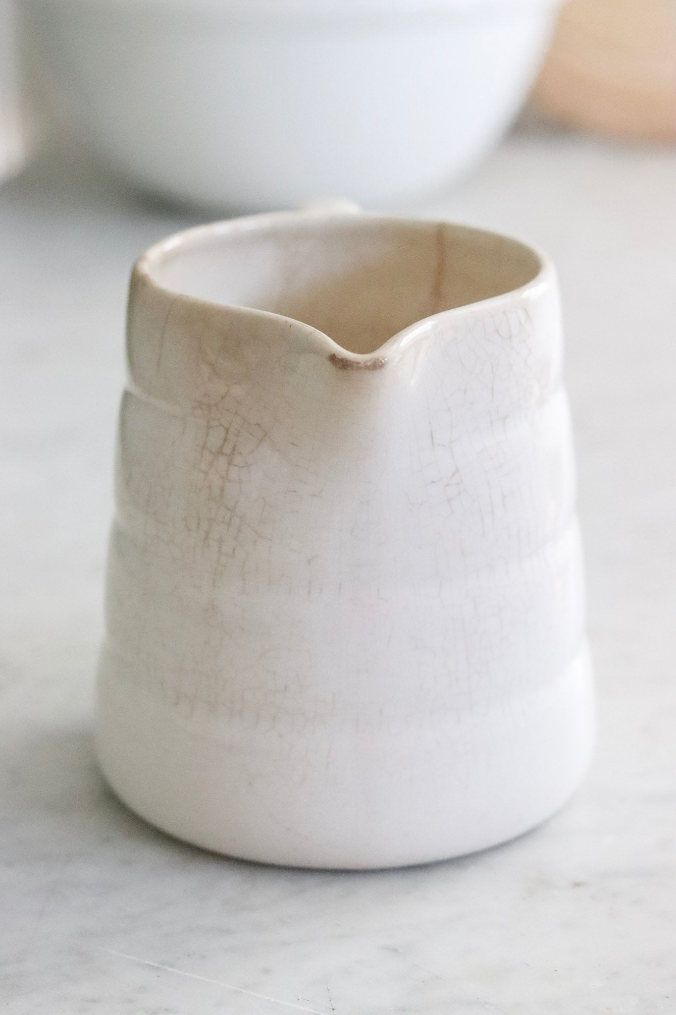 Vintage French Banded Pitcher